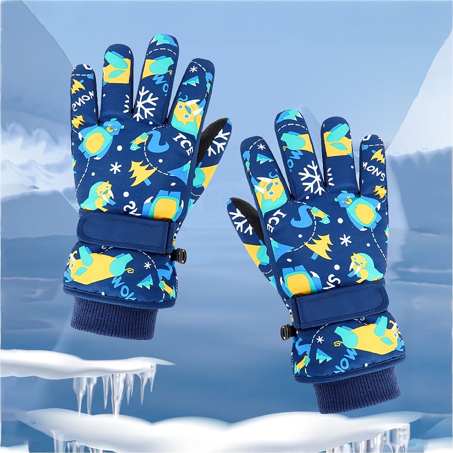 Azarxis Kids Winter Warm Gloves, Cold Weather Windproof Thermal