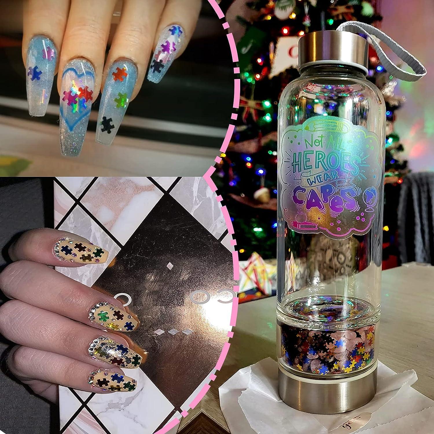 Multi Colors 24Pcs Fine Glitter Jars Set for Art Crafts Nails Body
