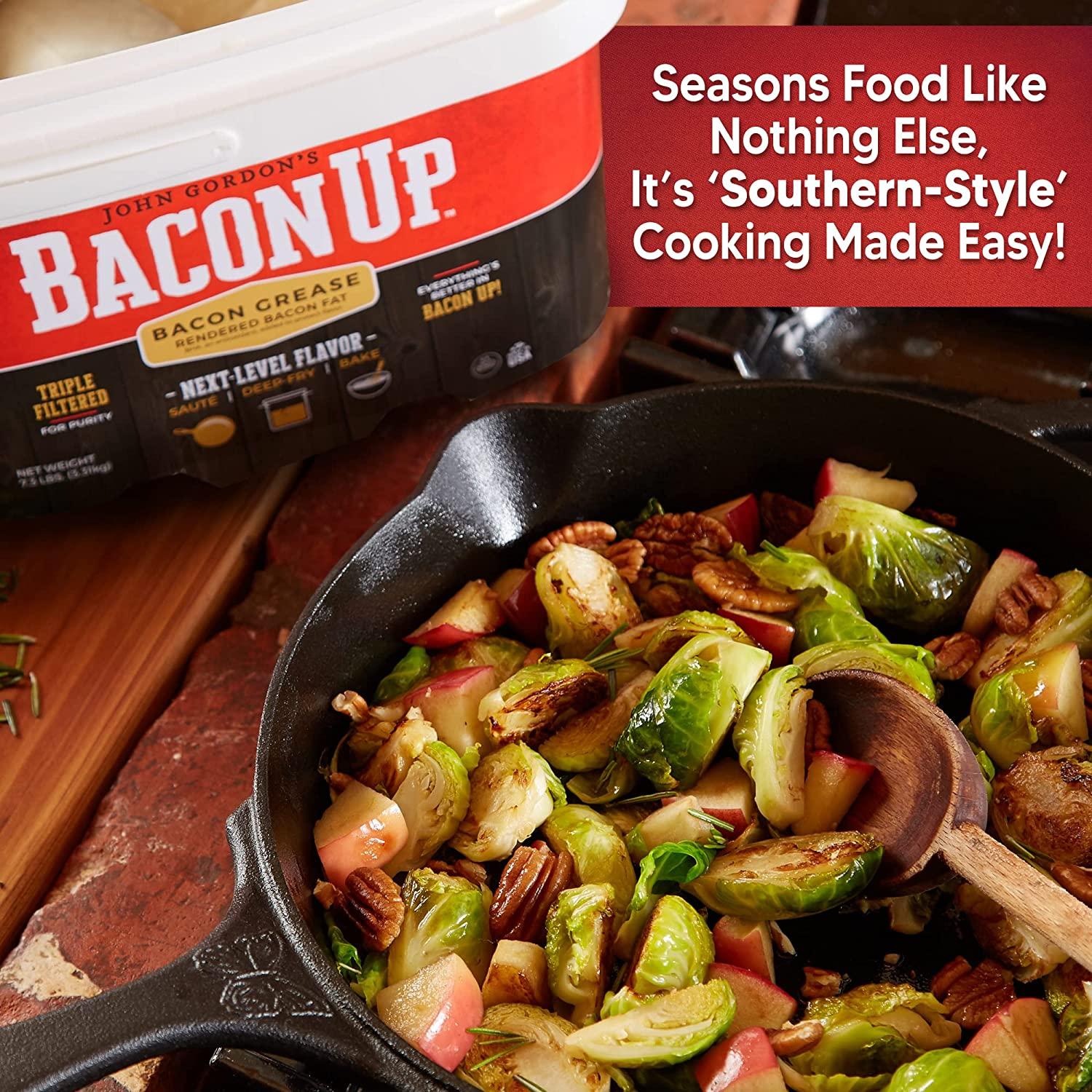 Bacon UpⓇ Bacon Grease for Cooking - 14 Ounce Tub of Authentic Bacon Fat  for Cooking, Frying and Baking - Triple-Filtered for Purity, No Carbs