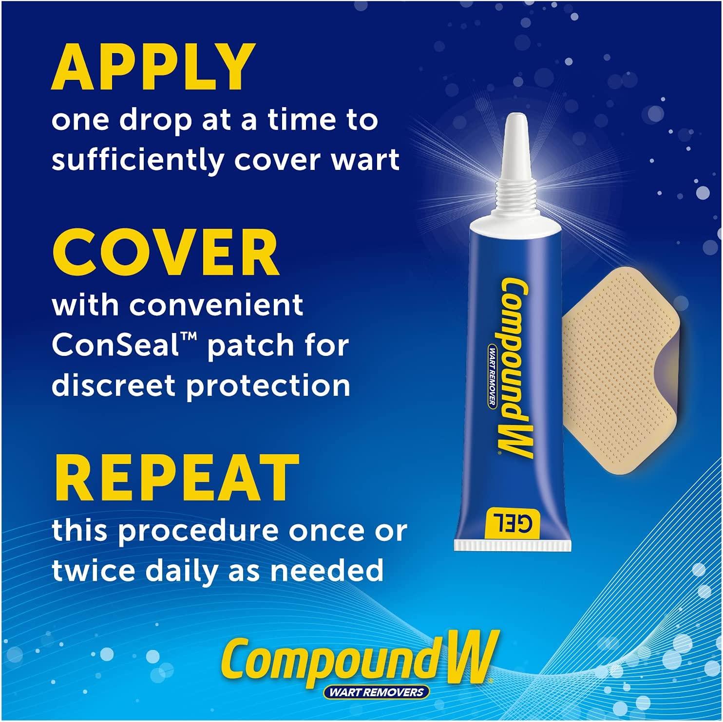 Compound W Maximum Strength Fast Acting Gel Wart Remover, 0.25 oz 