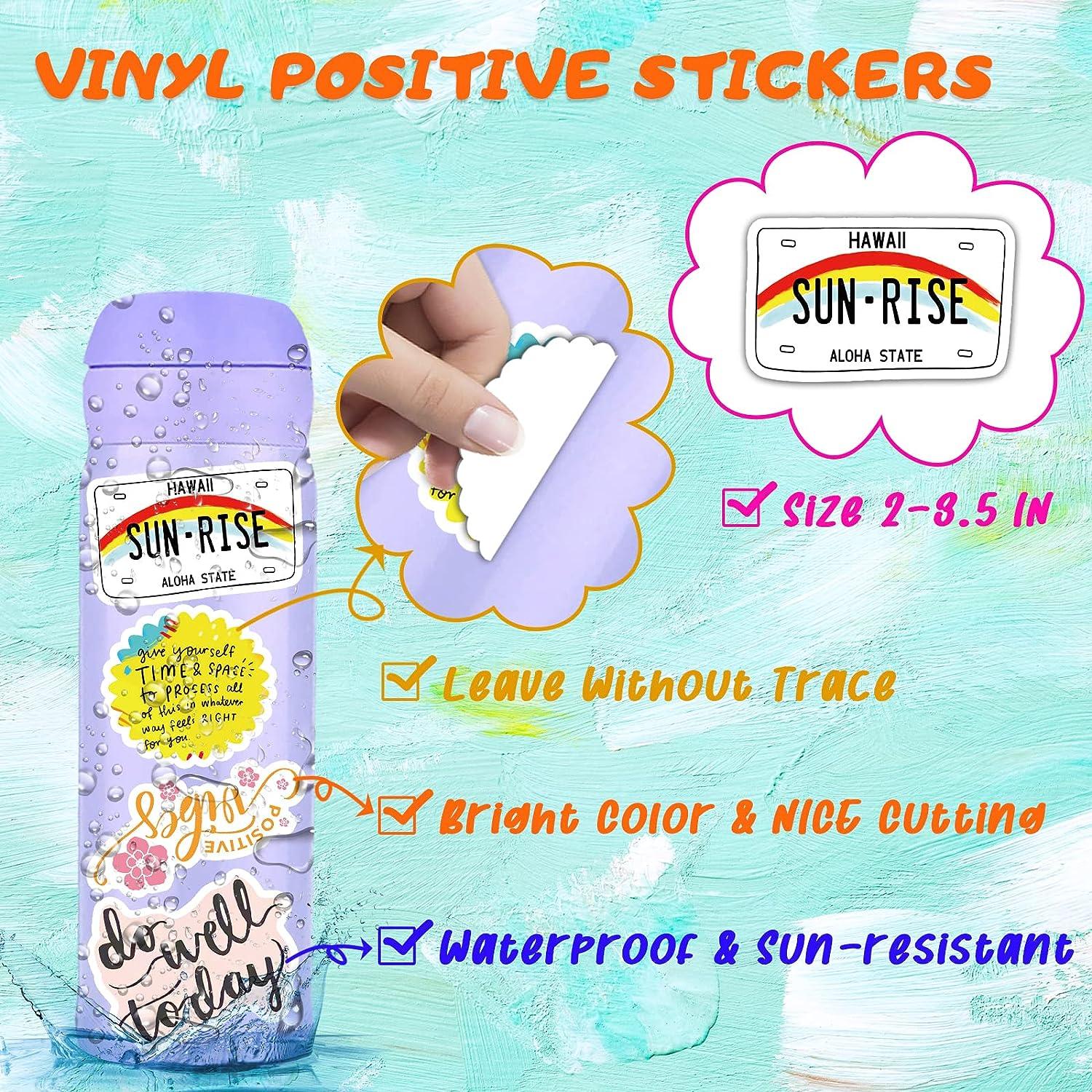 Water Bottle Stickers, Positive Stickers, Stickers Pack Of 7, Vinyl  Stickers, Motivational Stickers, Stickers For Water Bottles,Laptop Decal