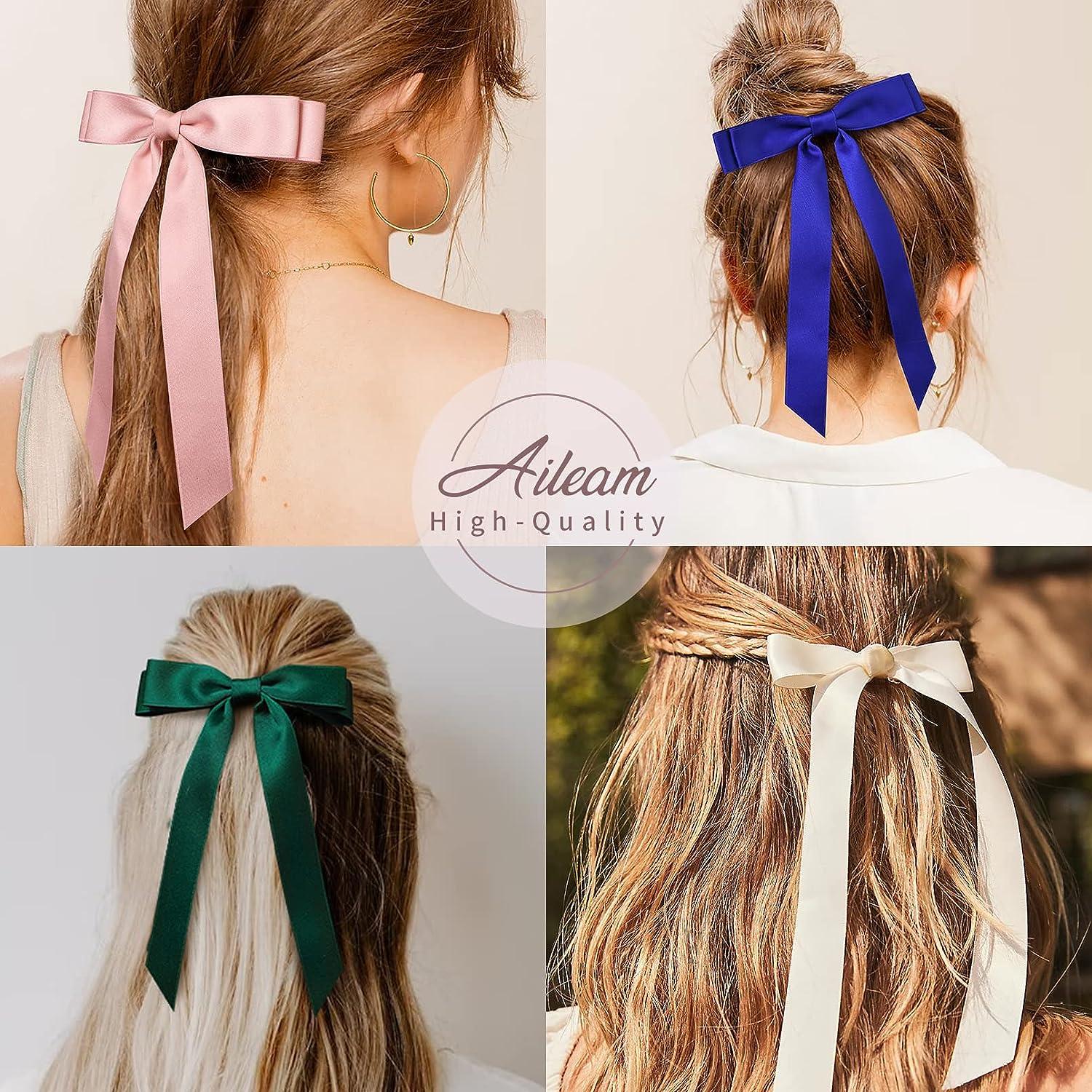 EiffelAndEyre Silk Hair Bow/ Baby Bow Silk/ Hair Accessory Girls/ Silk Bow Headband/ Hair Bow Clips/ Pigtail bows/ Raw Silk bows/ Girls Hair Bow
