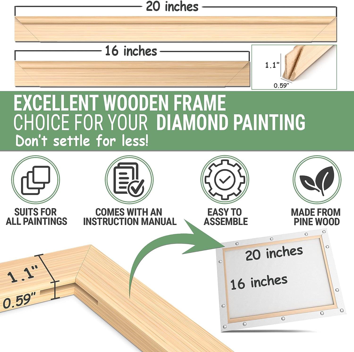 DIY Wooden Frame Kit for Paint by Numbers