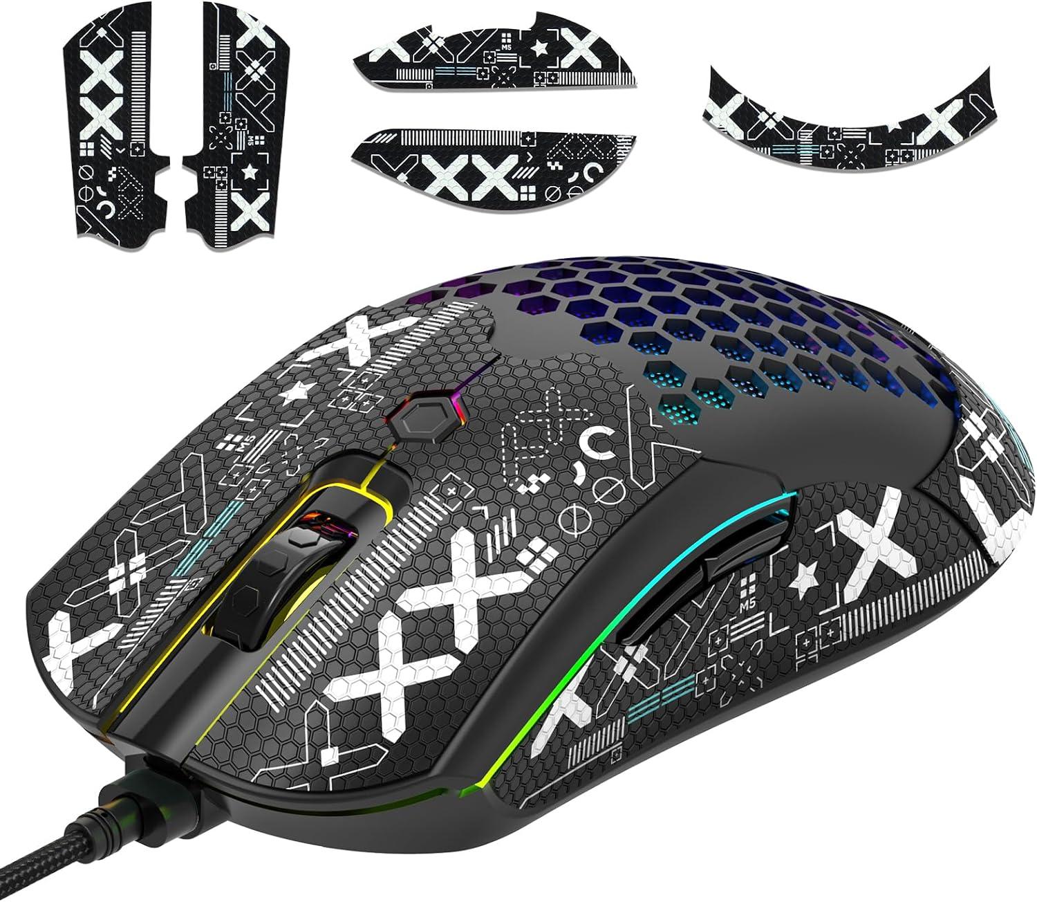 ZIYOU LANG M5 RGB Lightweight Wired Gaming Mouse with 12000 DPI 6 