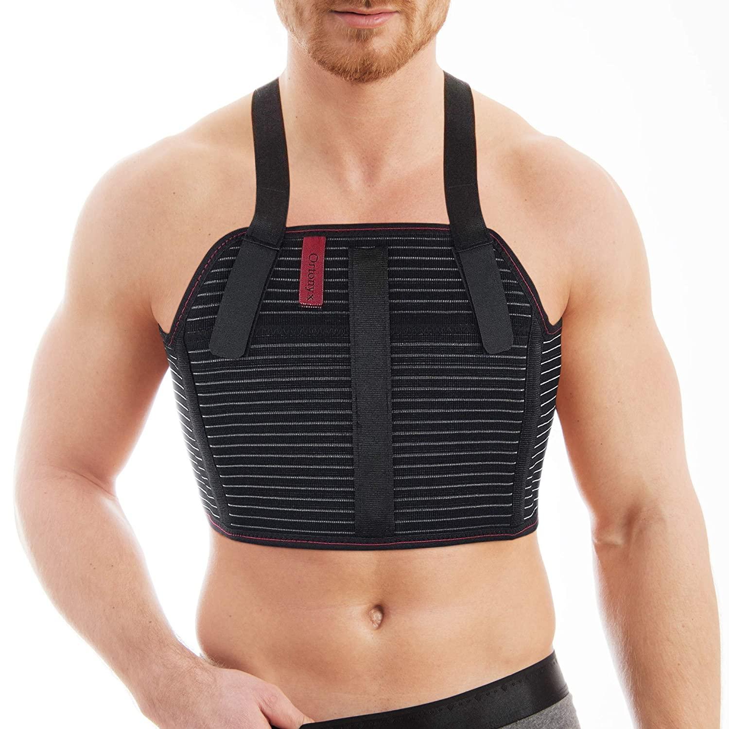 ORTONYX Sternum and Thorax Support Chest Brace Post Open Heart Surgery  Rehabilitation, Broken, Cracked, Fractured, Dislocated Ribs Compression Aid  /