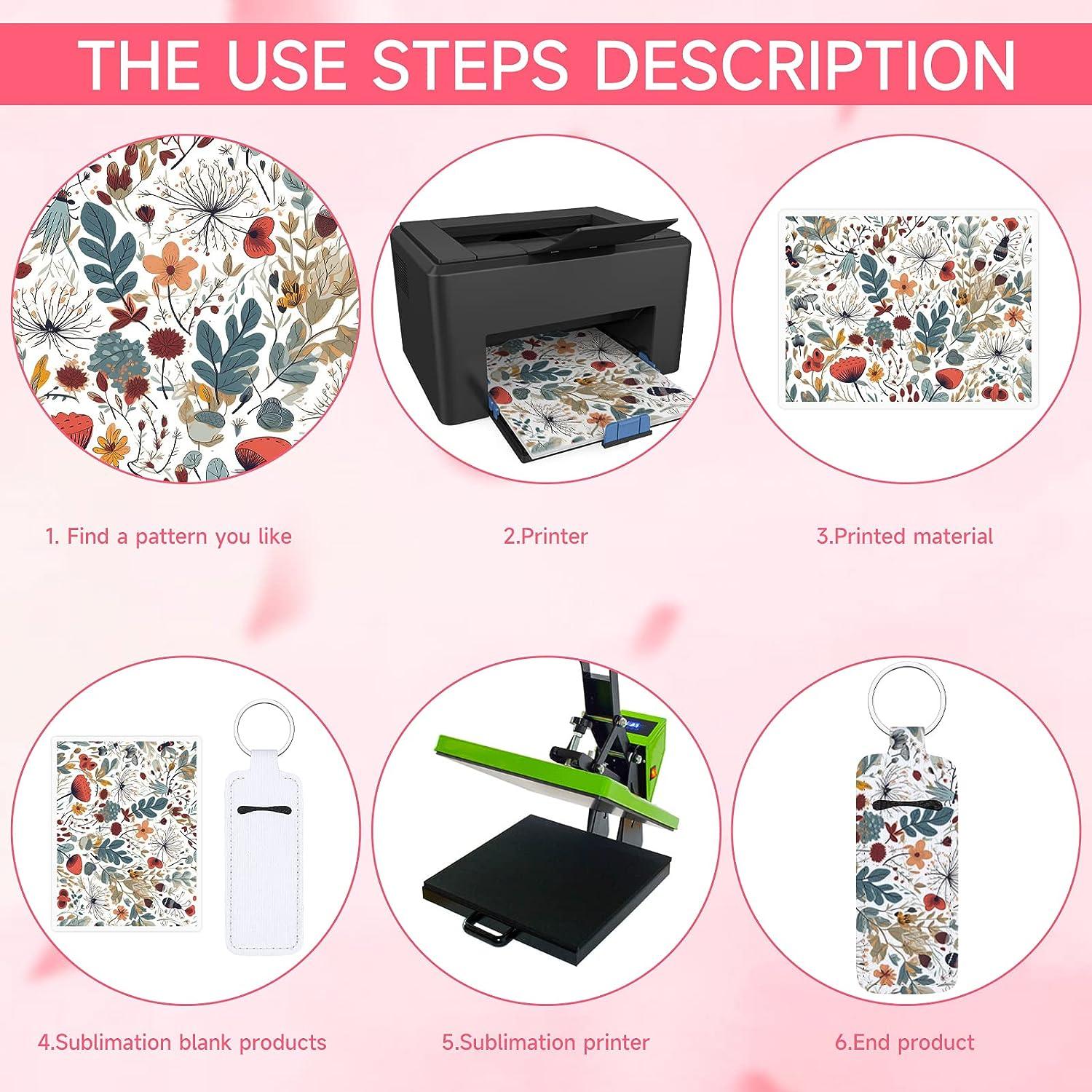  Patelai 72 Pieces Sublimation Blank Lipstick Holder Keychains  Set Includes 24 Neoprene White Lip Holder Keychains 24 Metal Clip Colorful  24 Tassel Pendants for Heat Press Transfer DIY Gifts : Arts, Crafts & Sewing