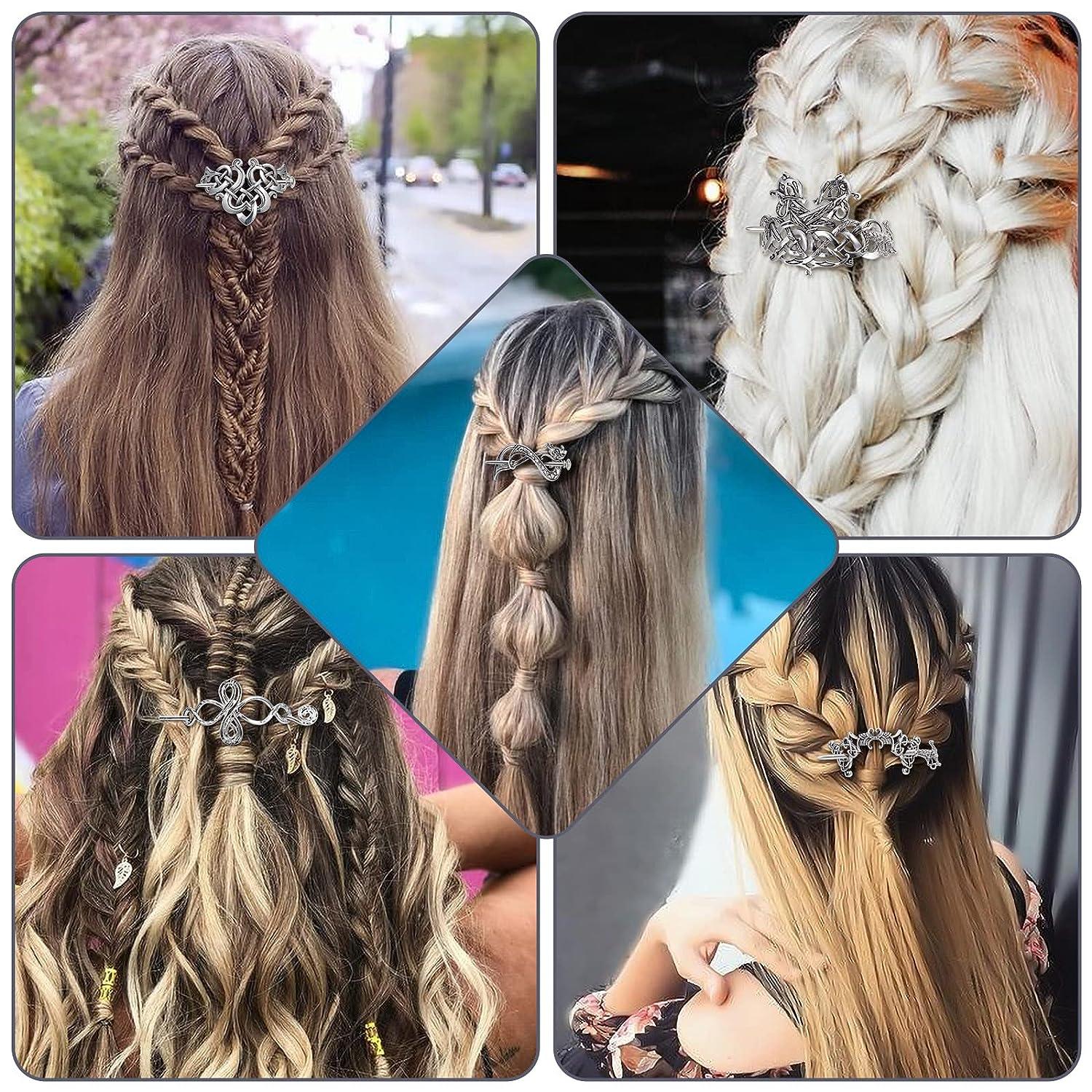 Olivia Mark – 1pcs Viking Hair Accessories Celtic Knot Hair