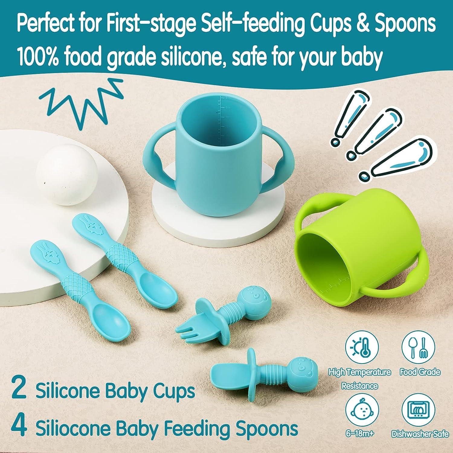 Baby Spoons Eco-friendly and Food Safe Silicone Feeding and 