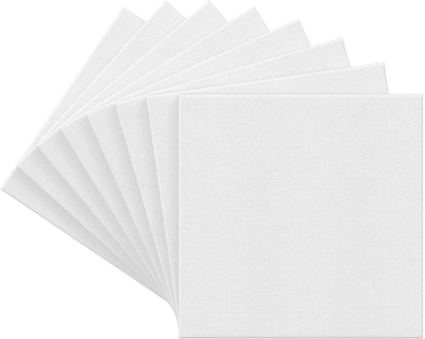 Arteza Stretched Canvas, Premium, 12 x 12 in - Pack of 8