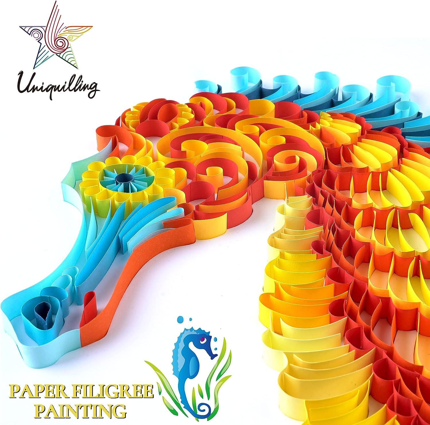 Uniquilling Quilling Kits Paper Quilling Kit for Adults Beginner, DIY Kits  for Adults Paper Filigree Painting Kits Paper Quilling Tools, 16 * 20in
