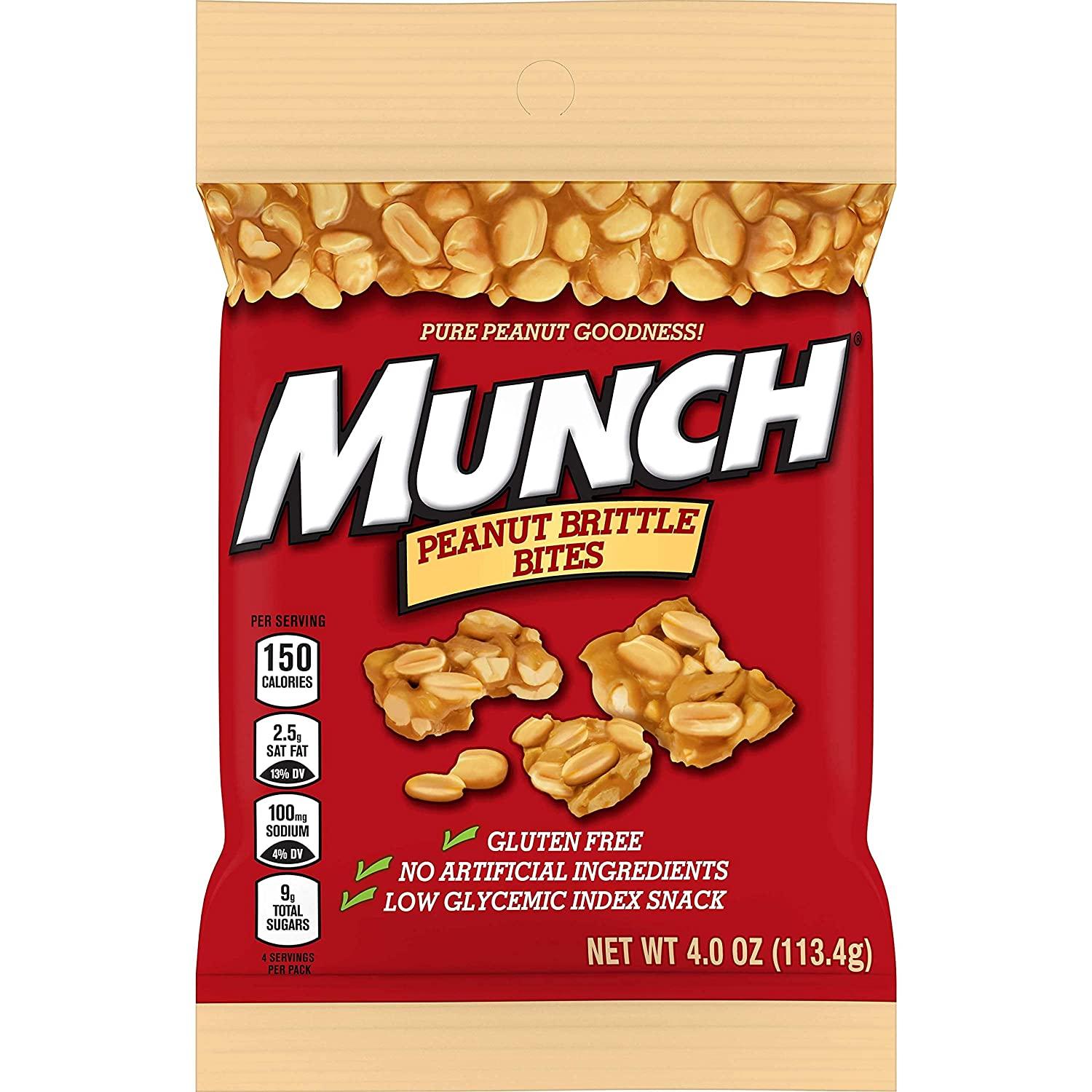 Munch Peanut Nut Bars With Brittle Bites Variety Pack