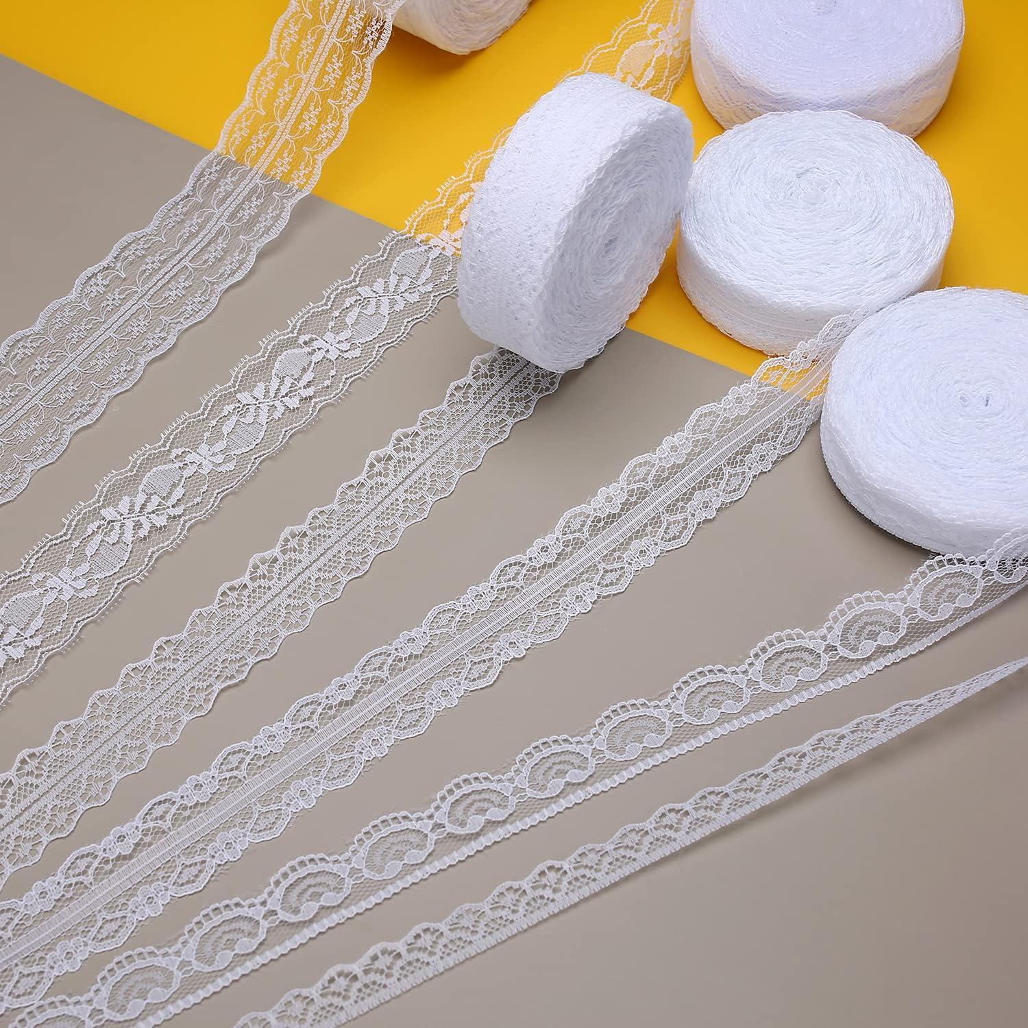 30 Yards White lace lace Ribbon, Gift Wrapping, Dress Decoration, Wedding  Decoration, Sewing Crafts (Style 1)