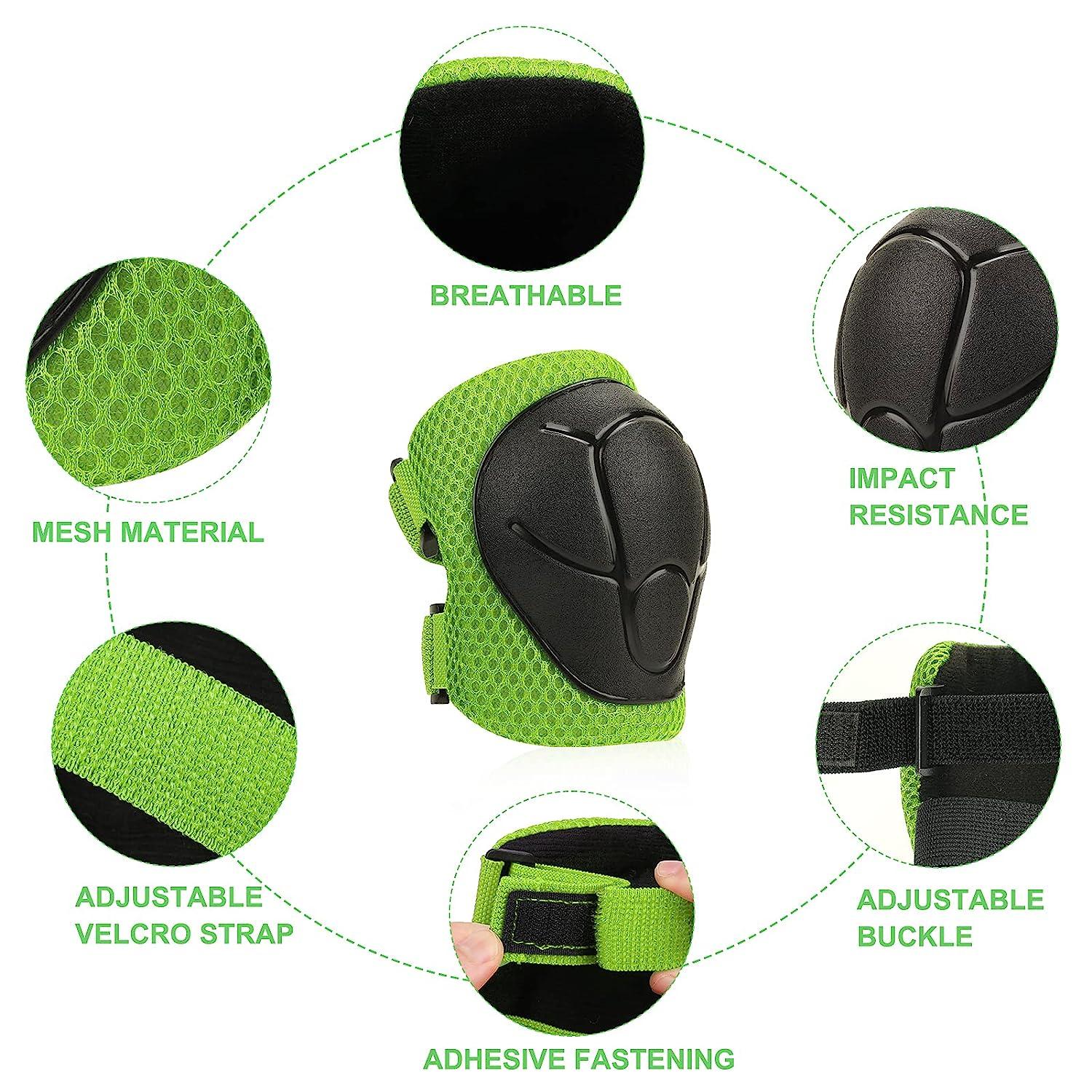 Kids Protective Gear, Helmet Knee Pads and Elbow Pads Set with Wrist Guard  Skateboard Accessories for Rollerblading Skateboard Cycling Skating