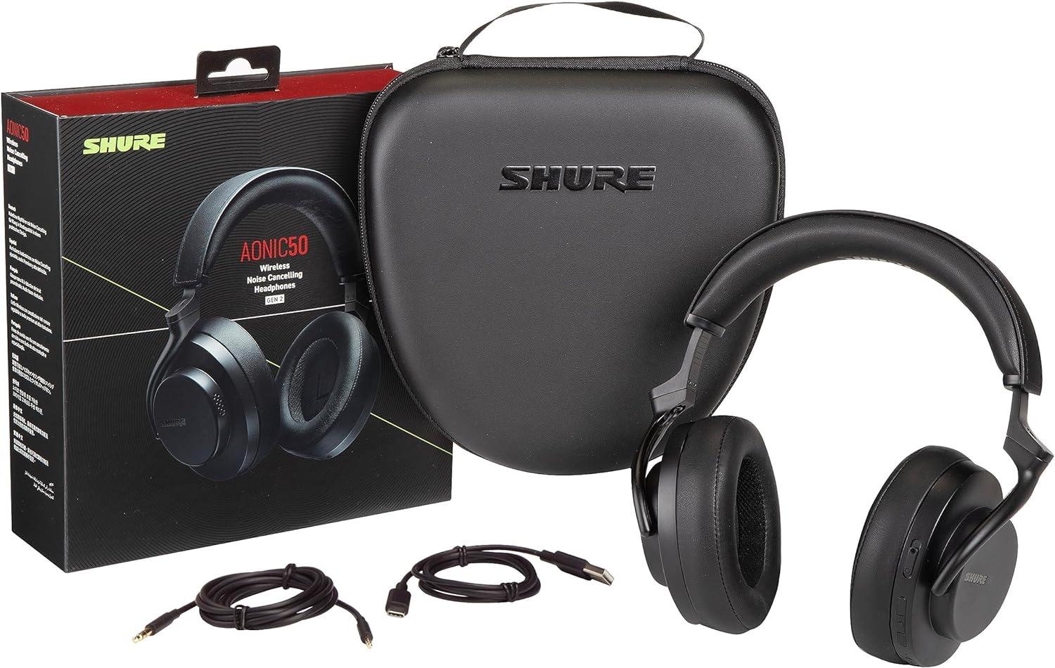 Shure AONIC 50 Gen 2 Wireless Noise Cancelling Headphones Premium