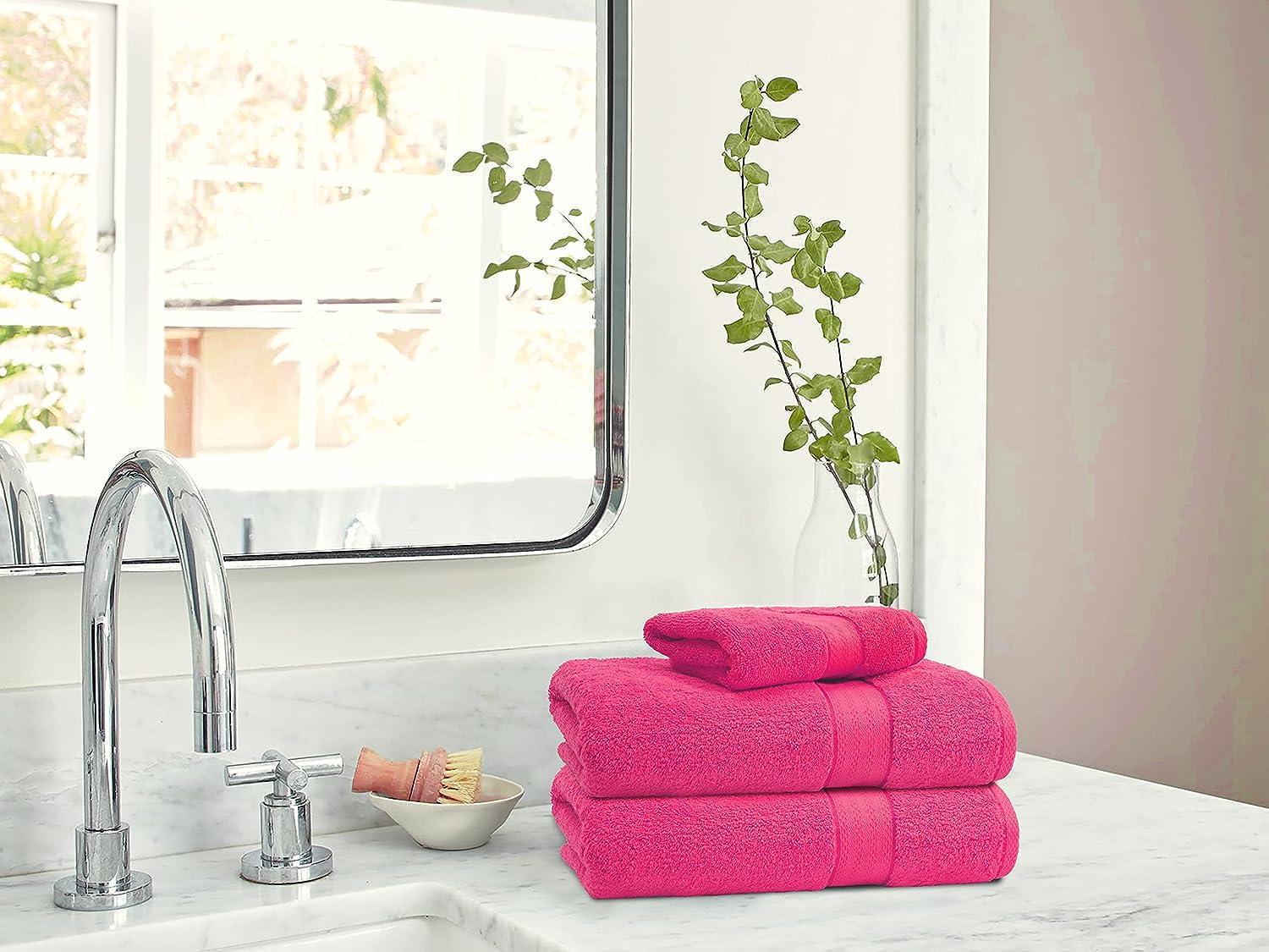 Glamburg 700 GSM 4-Pack Bath Towel Set - 100% Combed Cotton - 4