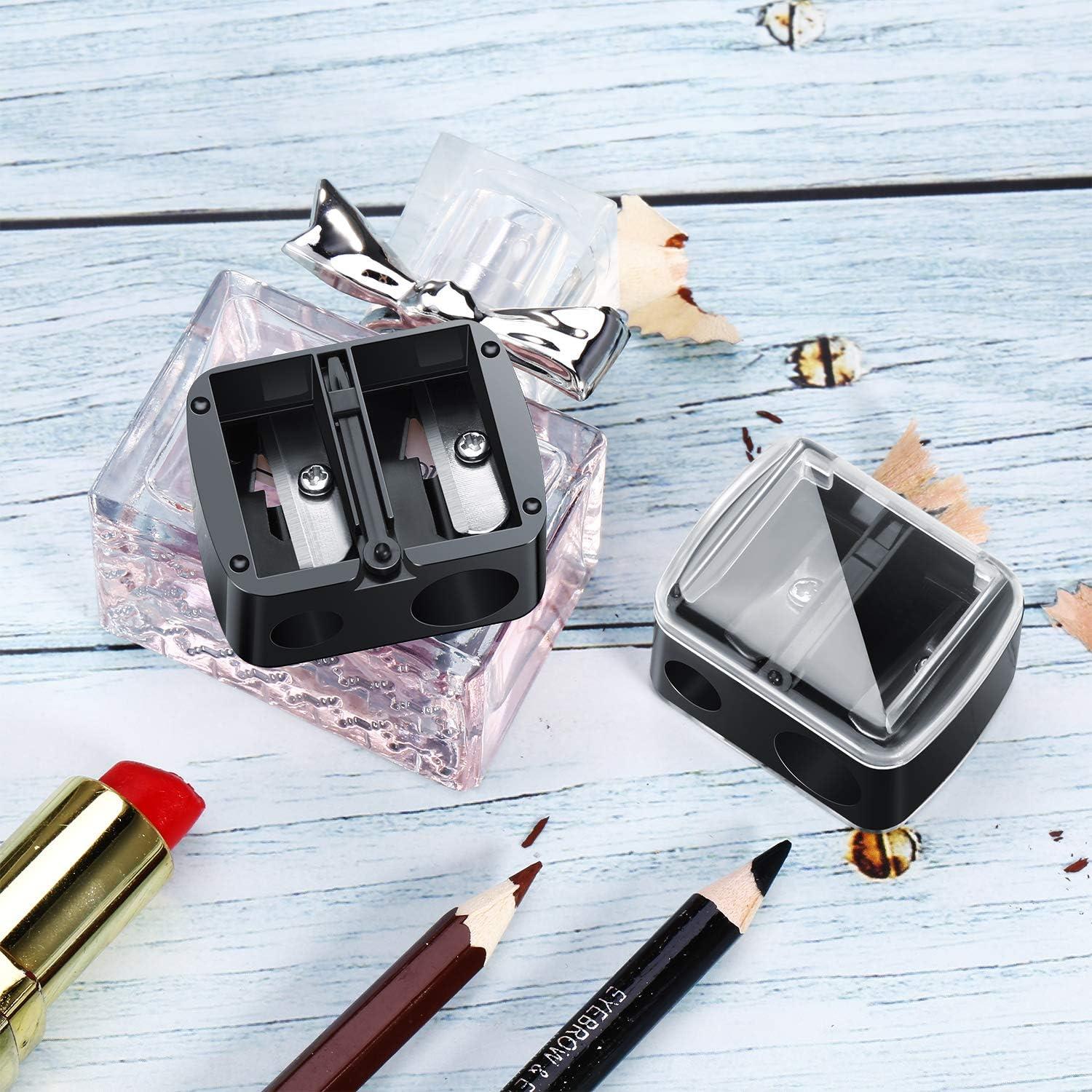 Eyebrow Pencil Eyeliner Lip Liner Pencil Shapper Double Hole Pencil  Sharpener Lipstick Pen Plastic Pen Special