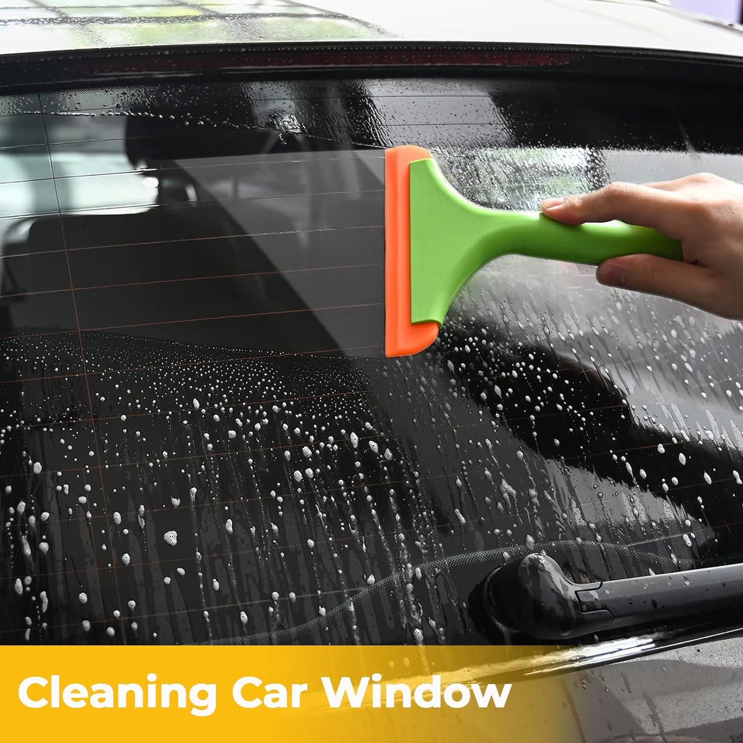 Car Wrap Squeegee Scraper for Car Glass with Storage Box,Silicone