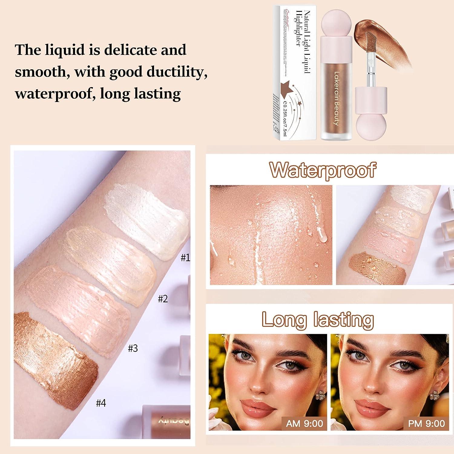 Highlighter Makeup Stick - Long Lasting Natural Glow Makeup For Face |  Waterproof Smooth Highlighter, Sparkly Highlighters Long-Lasting Liquid