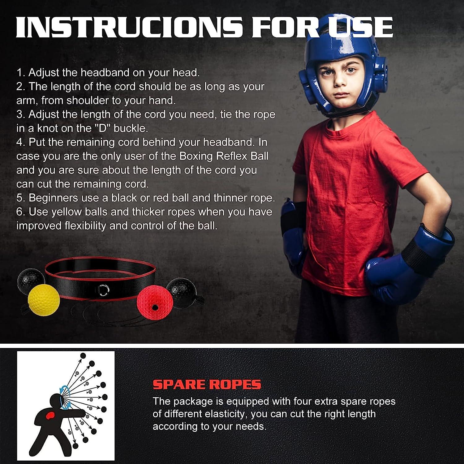 Boxing Reflex Ball Set - Punching Ball And Reaction Ball For Your Boxing  Training - High-quality Boxing Ball With Headband For Boxing.