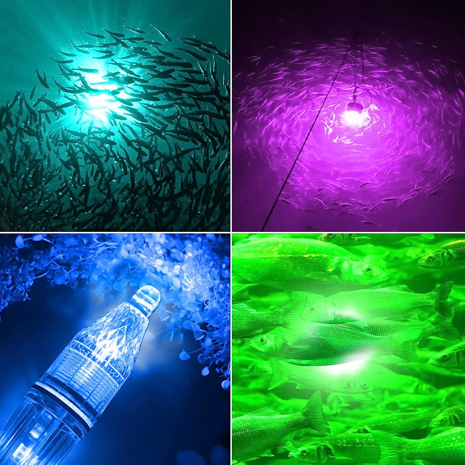 Deep Drop LED Fishing Light with Clip Underwater Fish Attracting