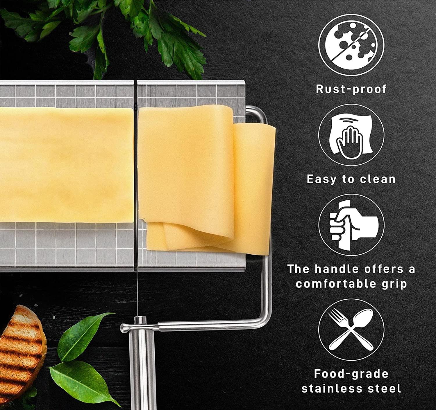 Stainless Steel Wire Cheese Slicers Board With Size Scale - Temu
