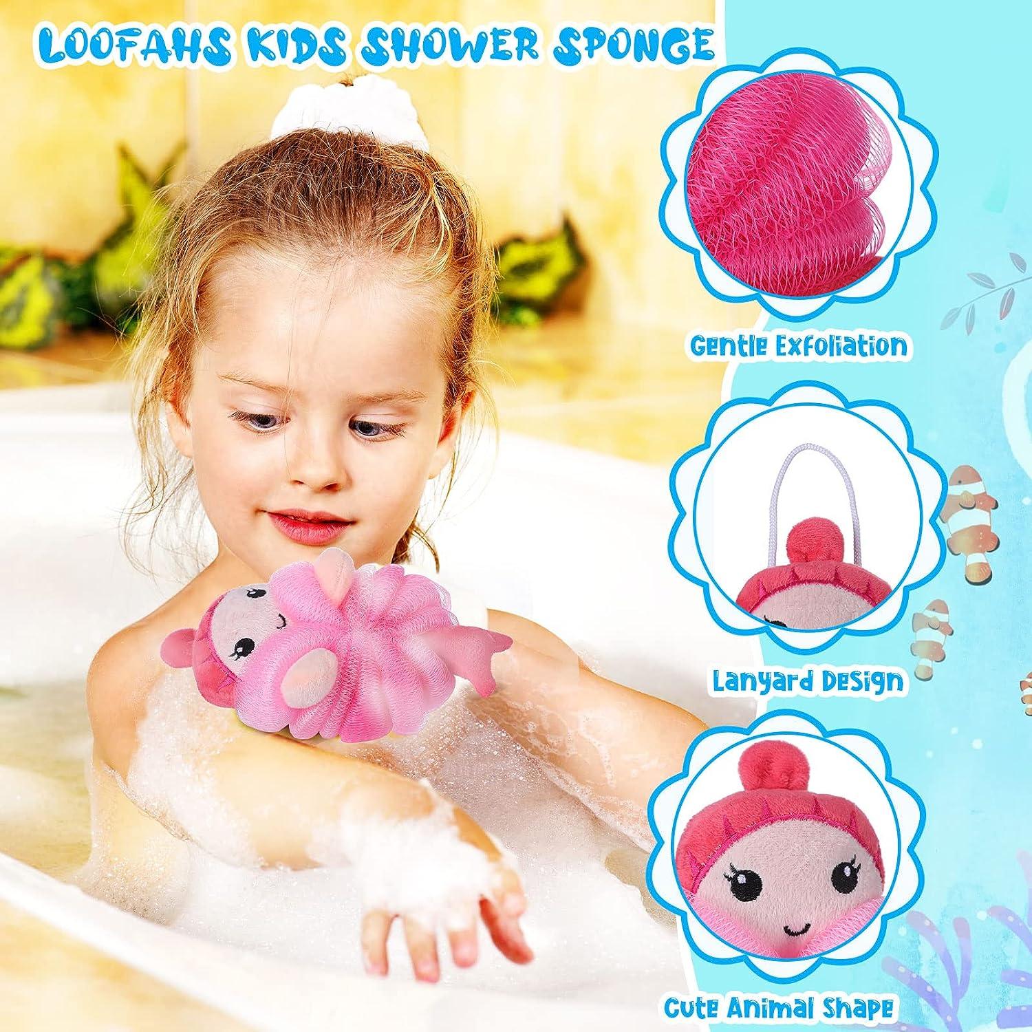 4pcs Bath Shower Sponge Loofahs Shower Sponges Women Baby Sponge Bathing