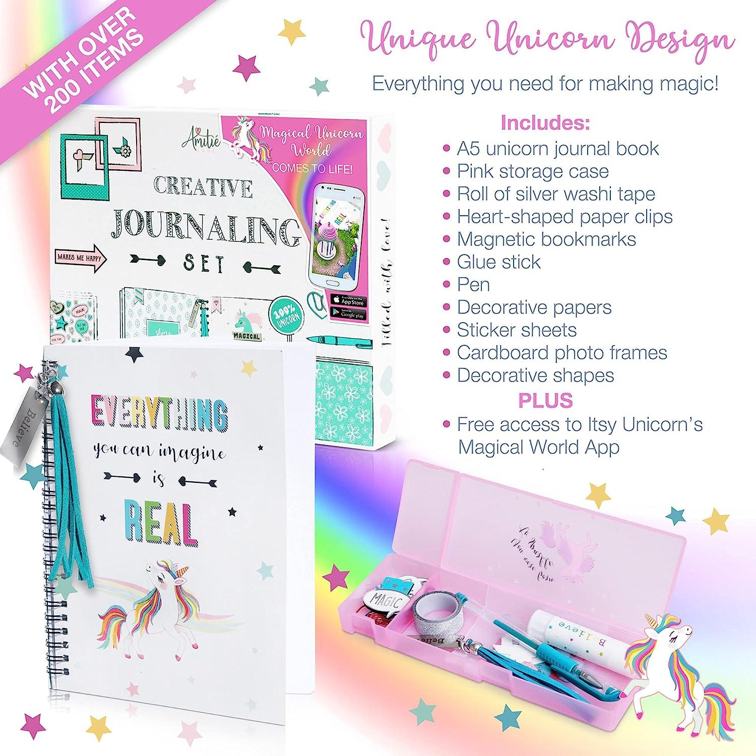 Kids Girls Diy Journal Kit Set Handbook Planner Notebook With