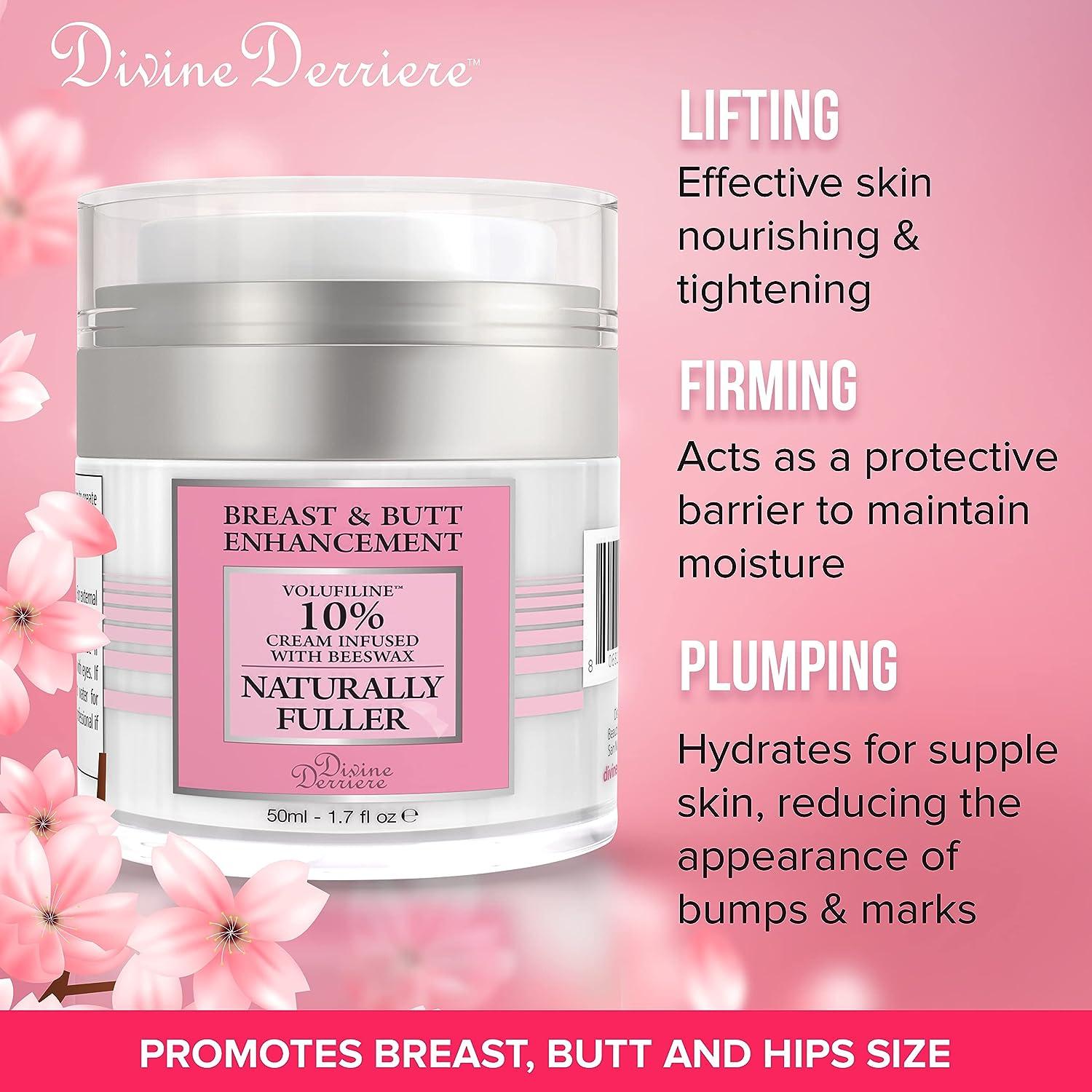 Divine Derriere Breast Firming Cream Lift & Firm Booty Enhancing Mask  Breast Enhancement Cream for Lifting and Plumping Body Cream with  Volufiline Helps Reduce the Appearance of Cellulite - 50ml