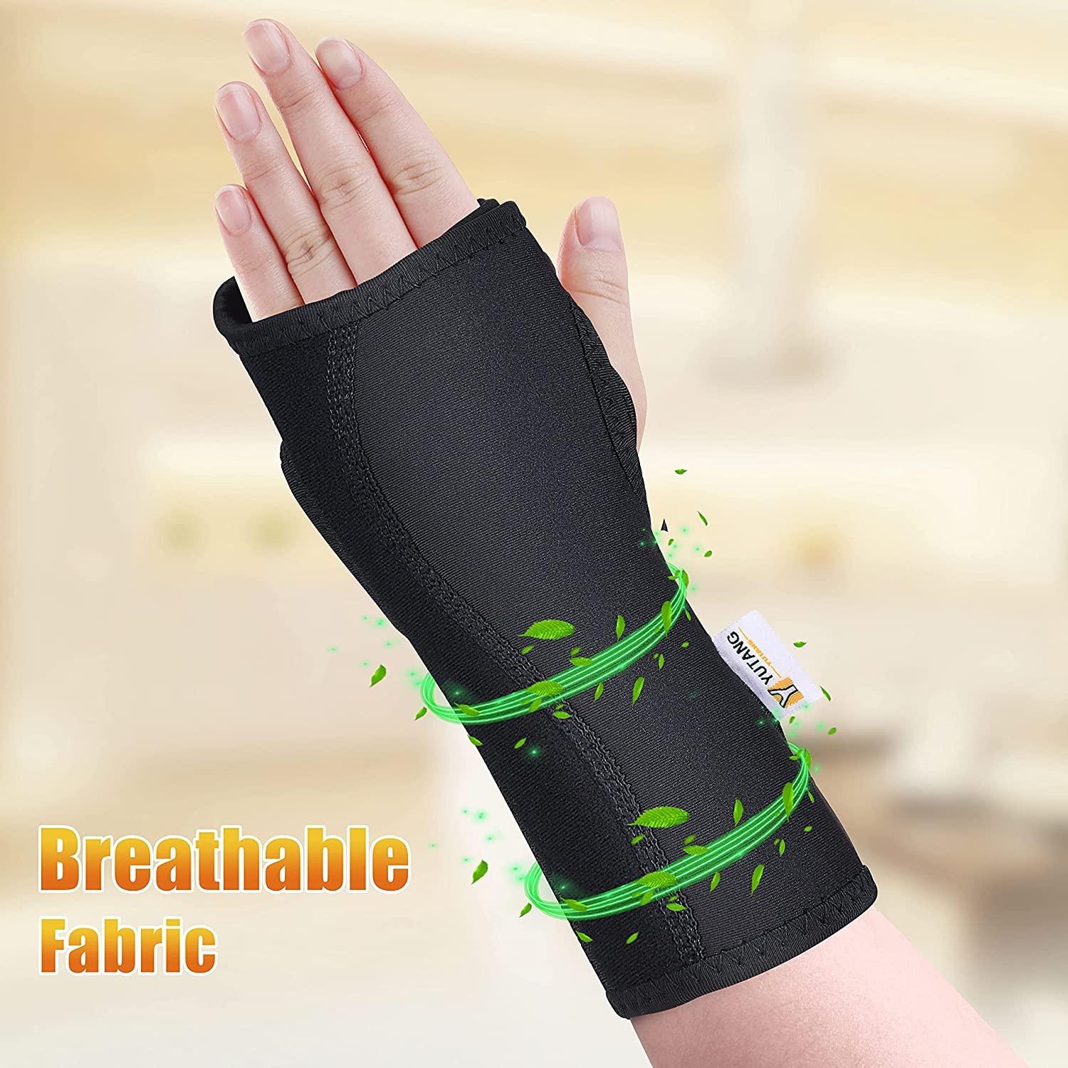 Updated 2022 Wrist Brace for Carpal Tunnel Night Sleep Wrist Support Brace  Wrist Splint Great for Wrist Pain Sprain Sports Injuries Joint Instability  Suitable for Left and Right Hands Medium (Pack of
