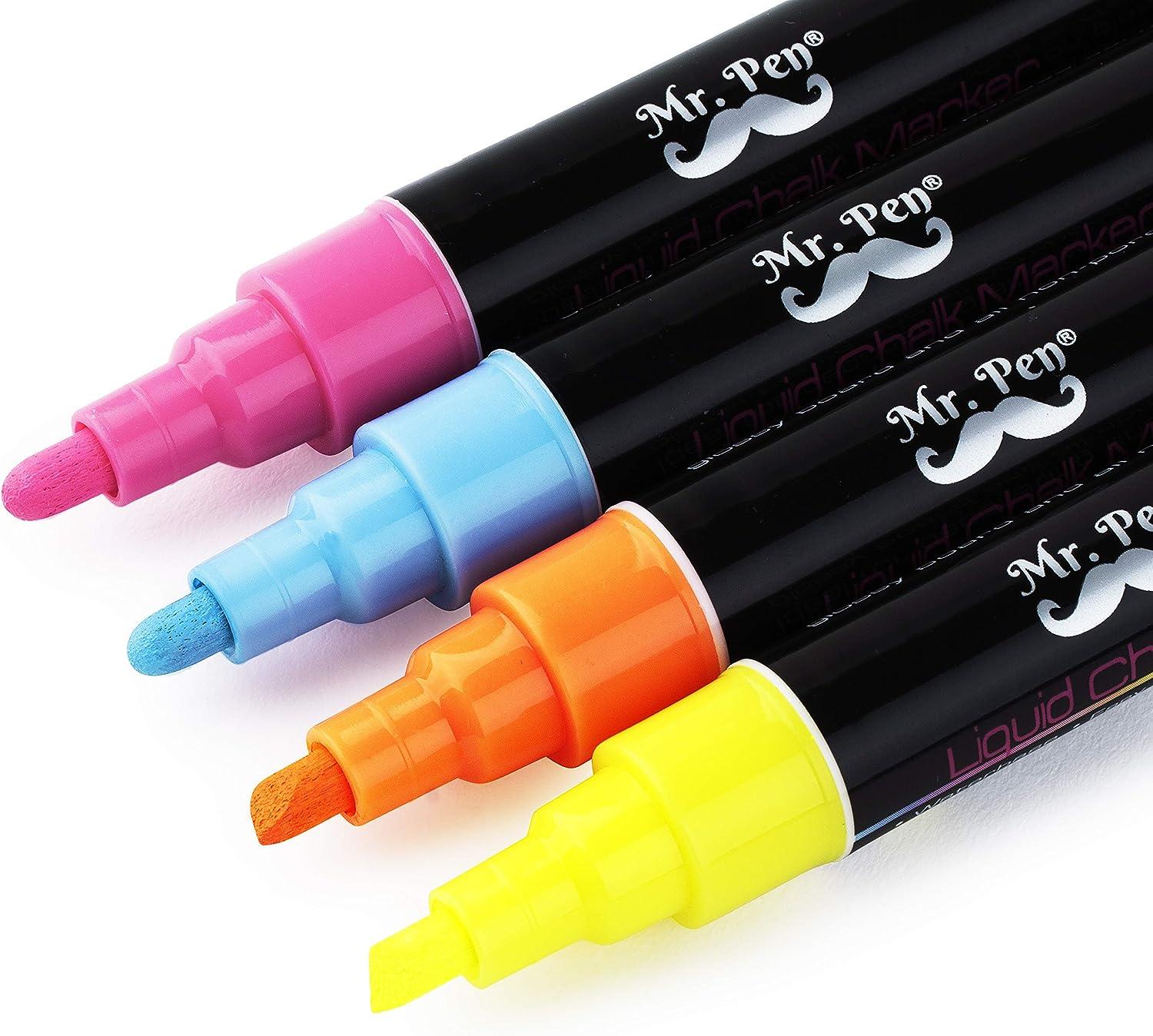 White Liquid Chalk Marker Pen (6 Pack)  Liquid chalk markers, Chalk  markers, Chalkboard pens
