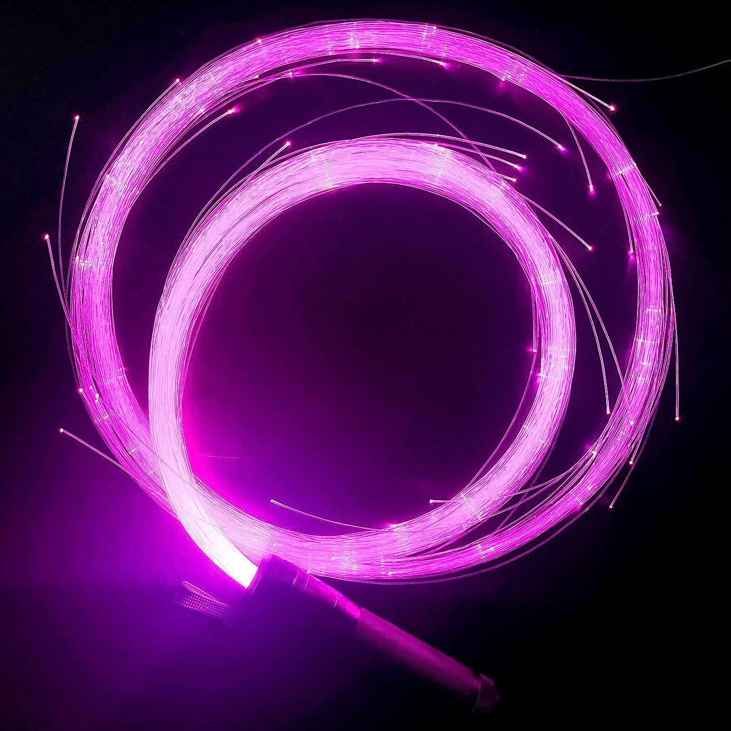 LED Fiber Optic Whip,Super Bright Dance Whips,360Swivel Pixel Rave Whip,42  Color Effect Modes,for Dancing,Parties,Light Shows,Concerts,Live  Performances