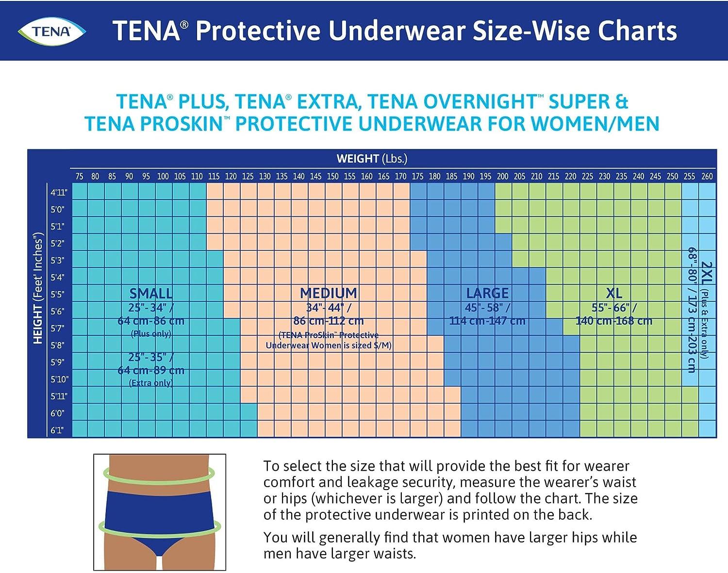 TENA ProSkin Plus Disposable Underwear Pull On with Tear Away
