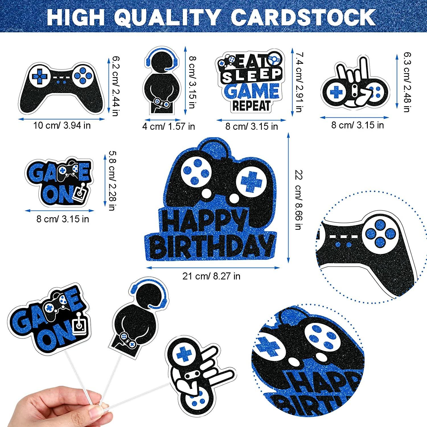 Video Game 11th Birthday Party Decorations for Boys Girls Game Fans Game on  Level up Birthday Party Supplies Game Controller Balloons Gaming Happy