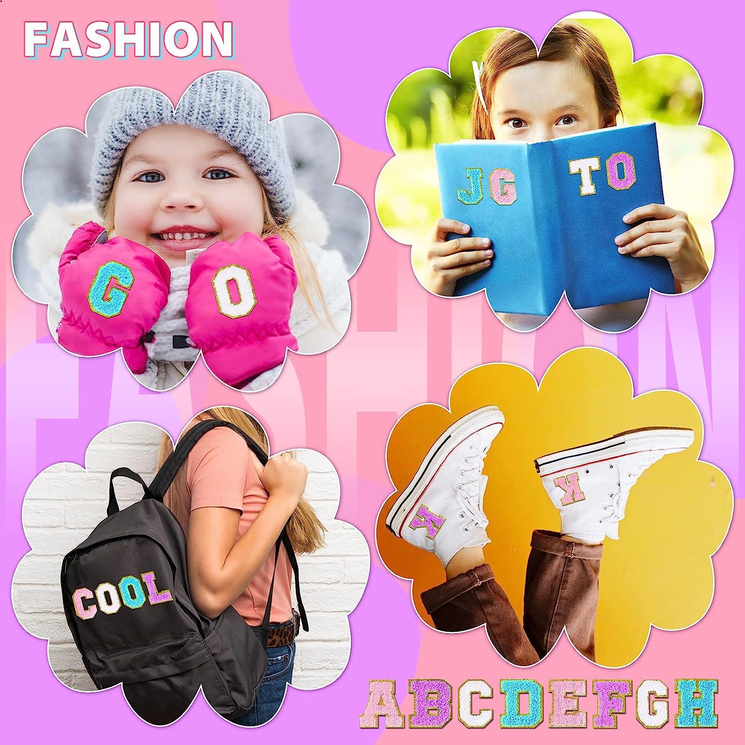 Iron on Letters for Clothing Letter Patches Iron on Patches Varsity Letter Patches Chenille Letter Patches Pink Iron on Letters for Backpacks