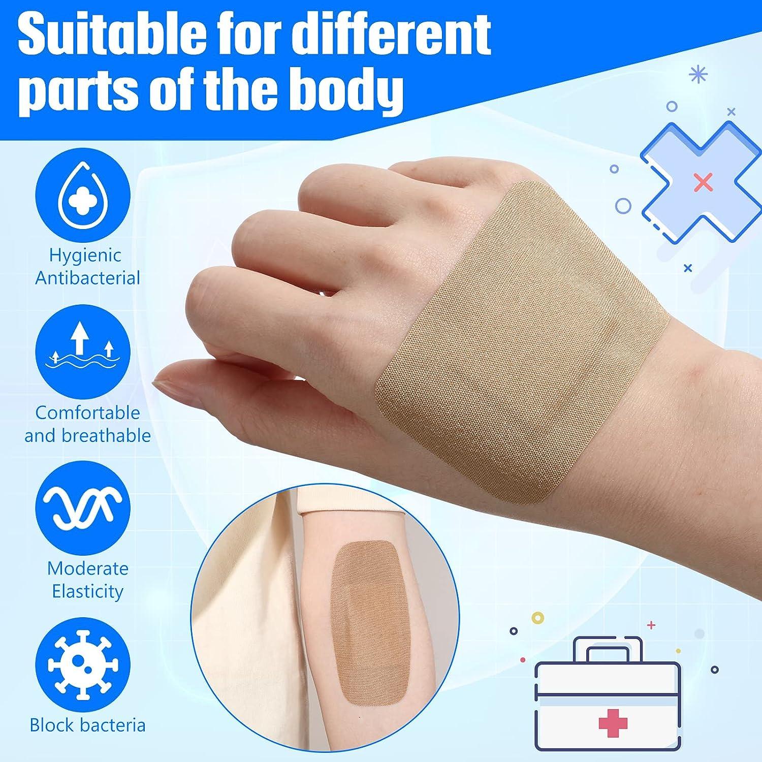  200 Count Skin Tone Bandages Flexible Fabric Adhesive Bandages  Wound Care Bandages First Aid Bandages for Cuts Scrapes Scratches Protection  (Multicolor) : Health & Household