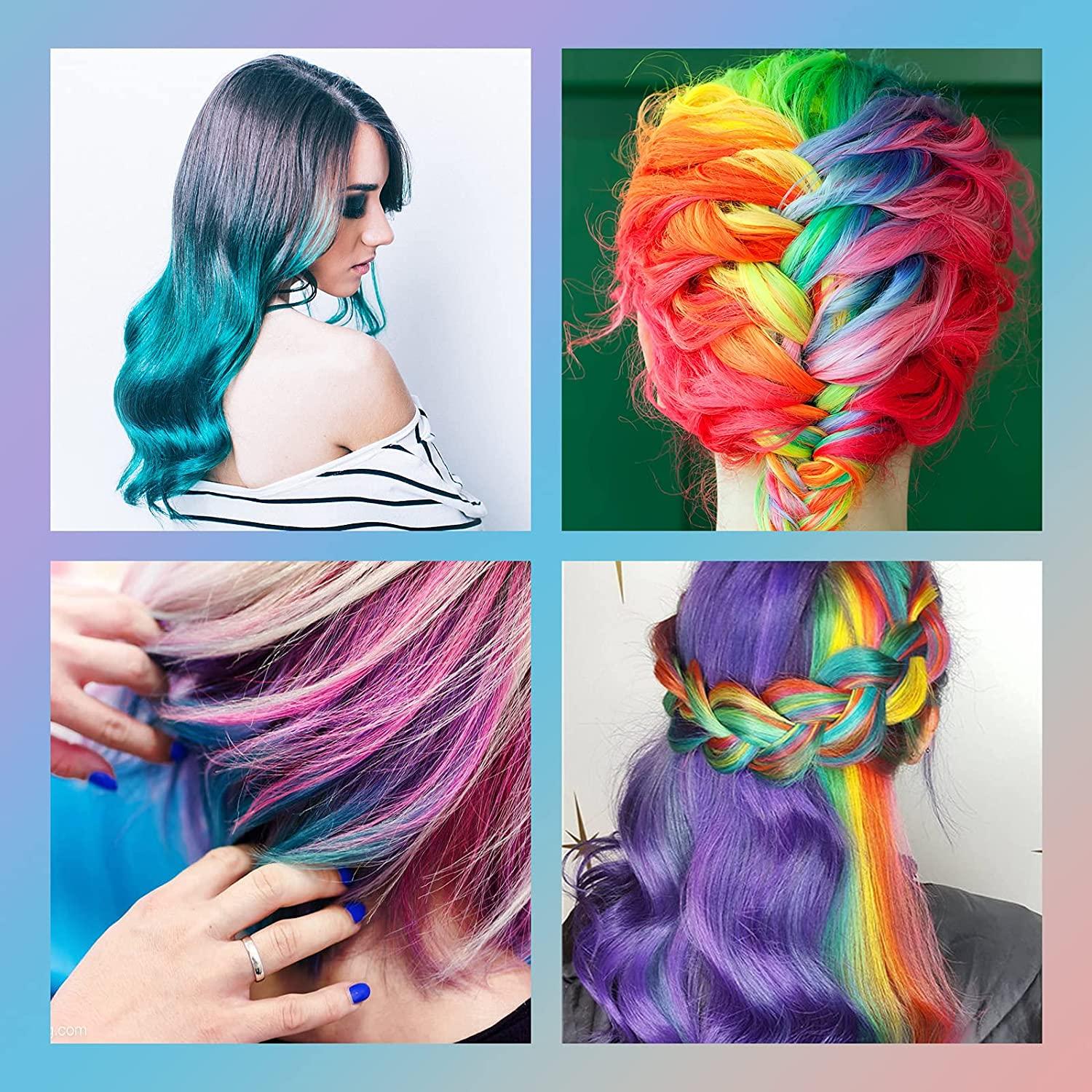 boys with colorful hair