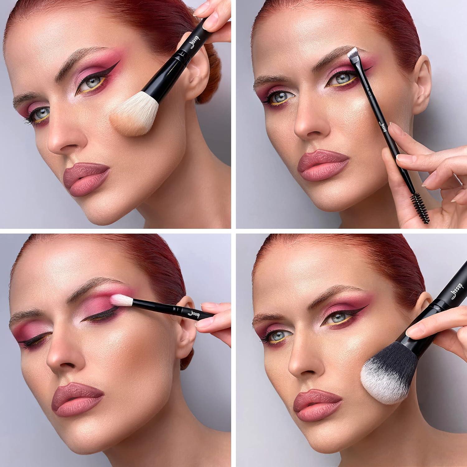 Jessup Eyeliner Brush Set, Professional Eye Liner Makeup Brushes