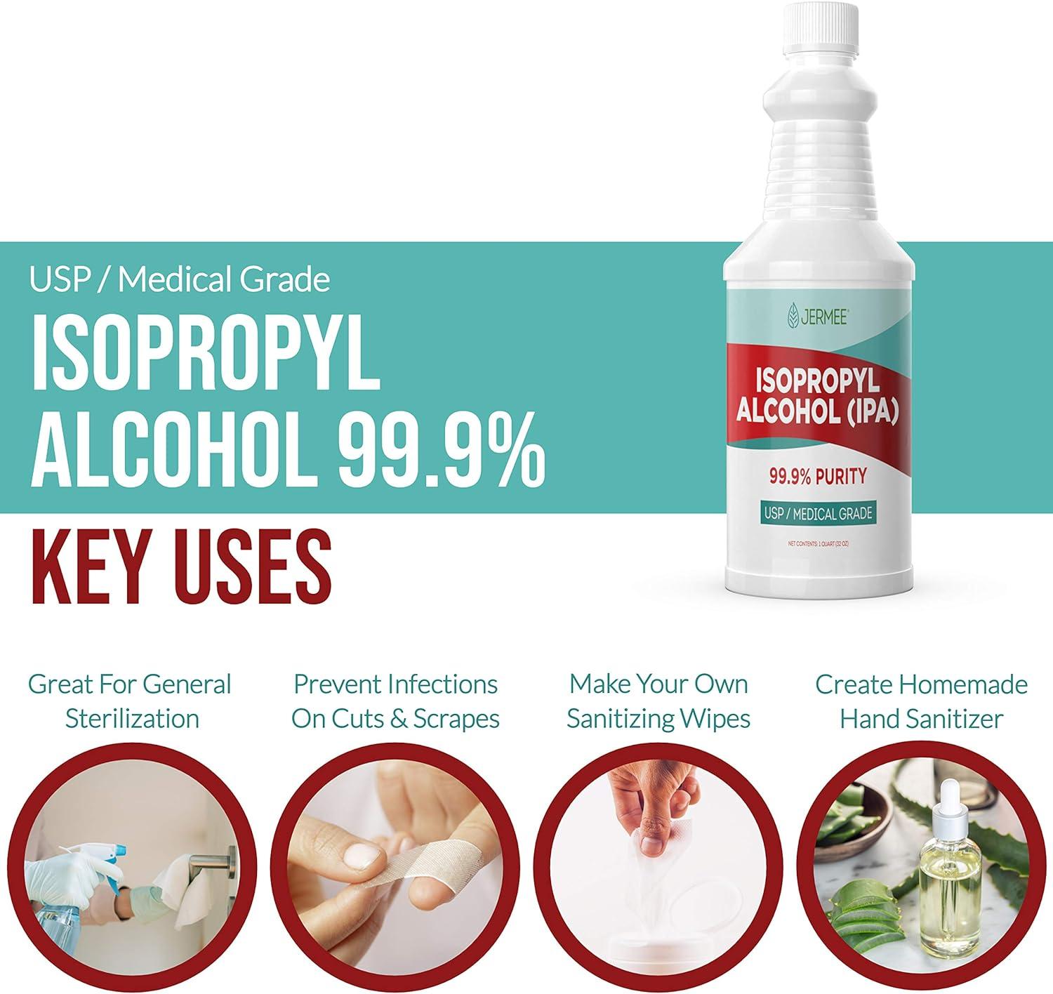 Medical Grade Isopropyl Alcohol 99.9% (32oz) 
