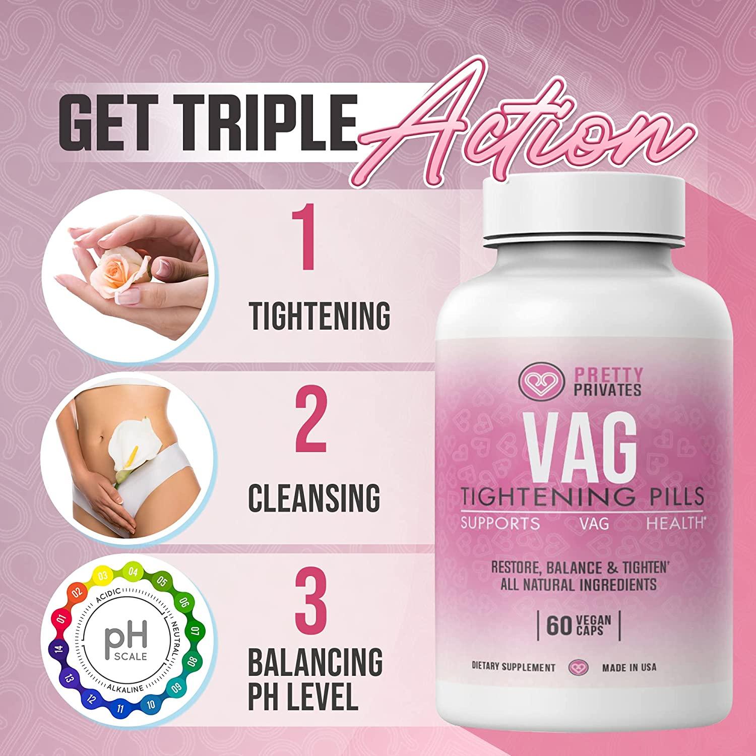 Pretty Privates Vagina Tightening Pills For Women Tighten And Cleanse While Increasing 