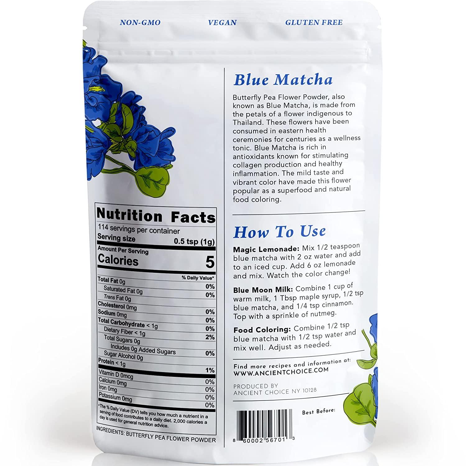 Organic Blue Matcha, Medium Grind – Ancient Choice