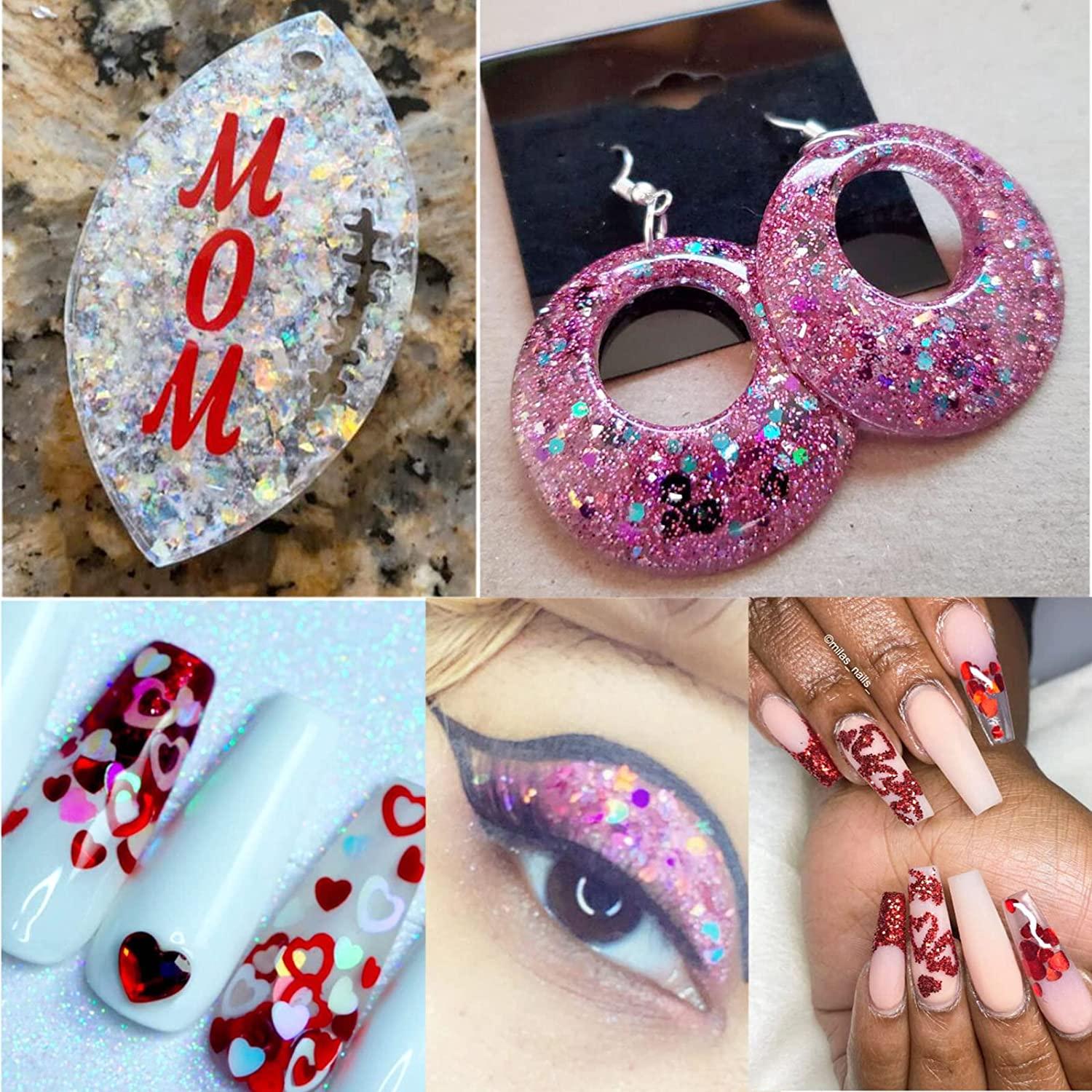 JF035 DIY Mix Sequins Glitters For Crafts Star Heart Flower Rabbit Silicone  Mold Nail Art Shells Decor Resin Add Ins Fillers - AliExpress