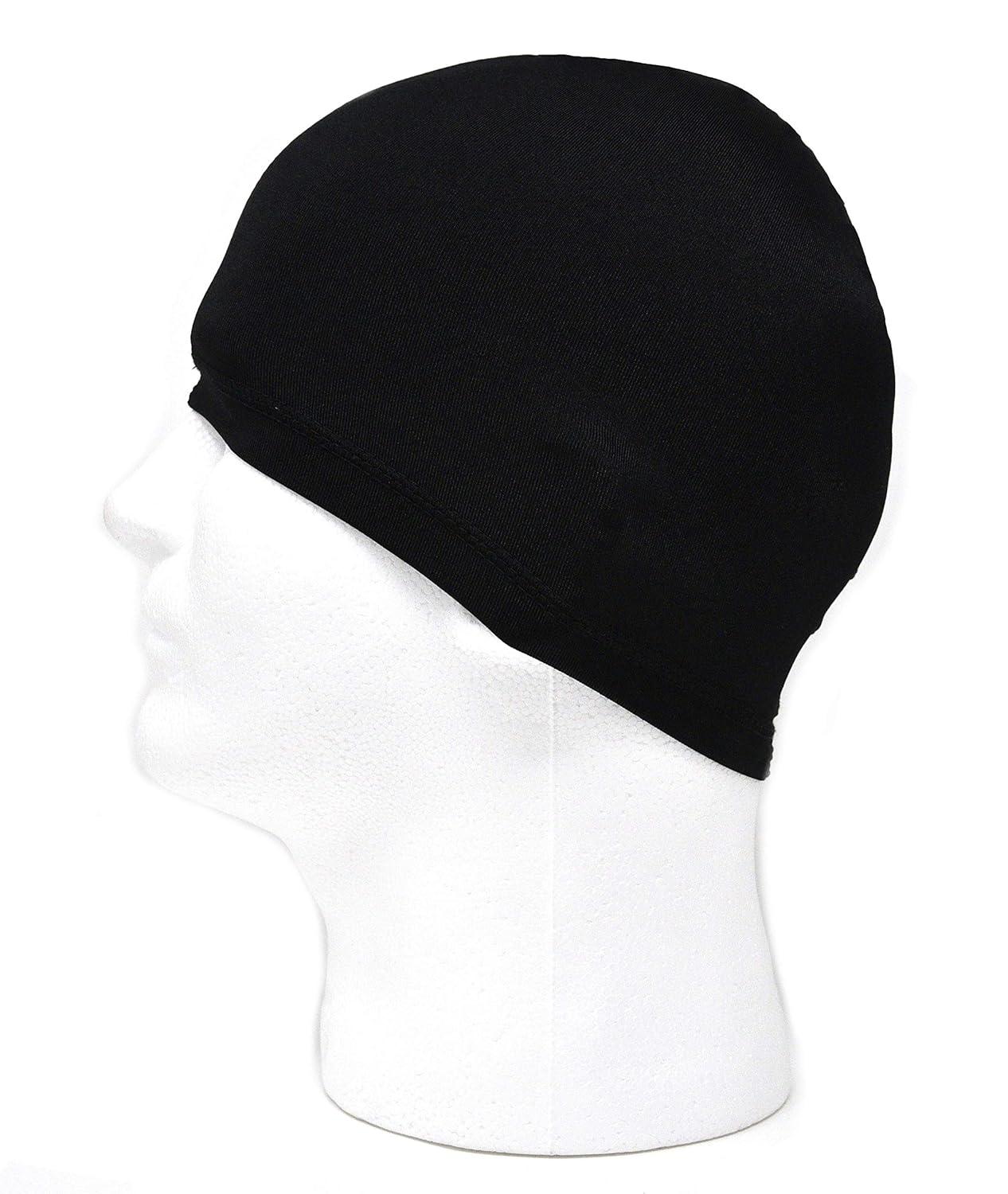 Dream Smooth Stretch SPANDEX CAP Smooth Finish Deluxe Material Color Black  (Item 031 Black) 2 pack