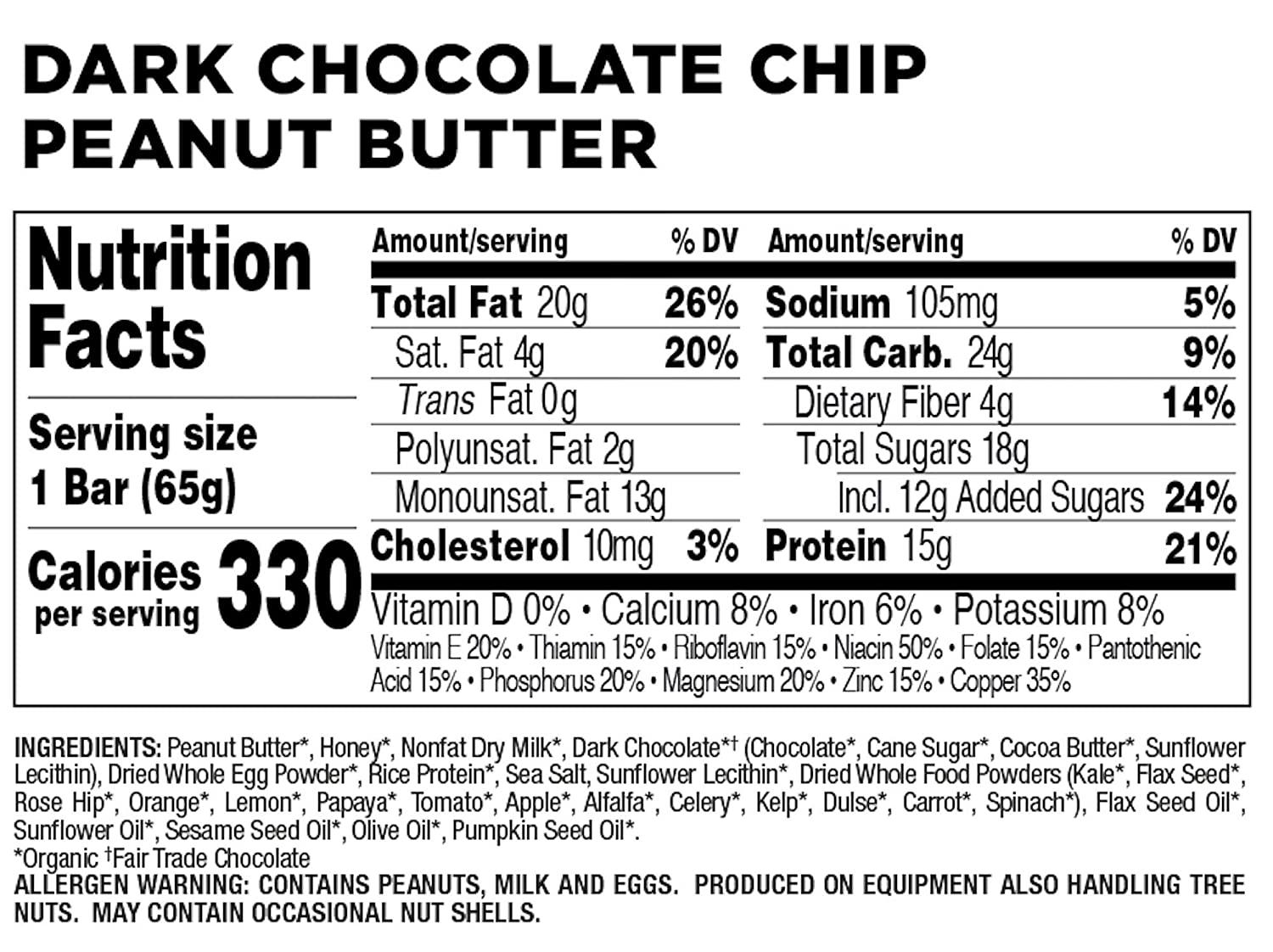 Dark Chocolate Chip Peanut Butter