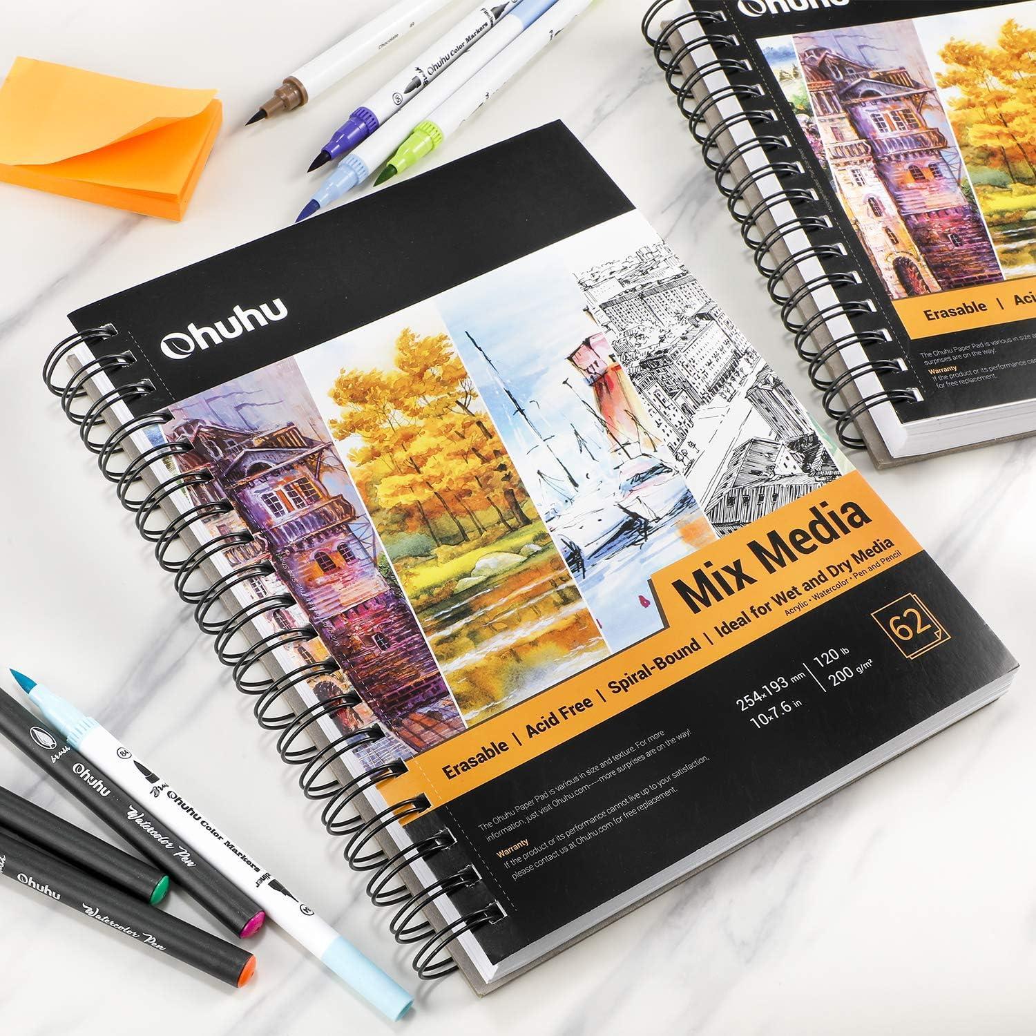 Ohuhu Marker Pad Sketchbook for Markers Hardcover