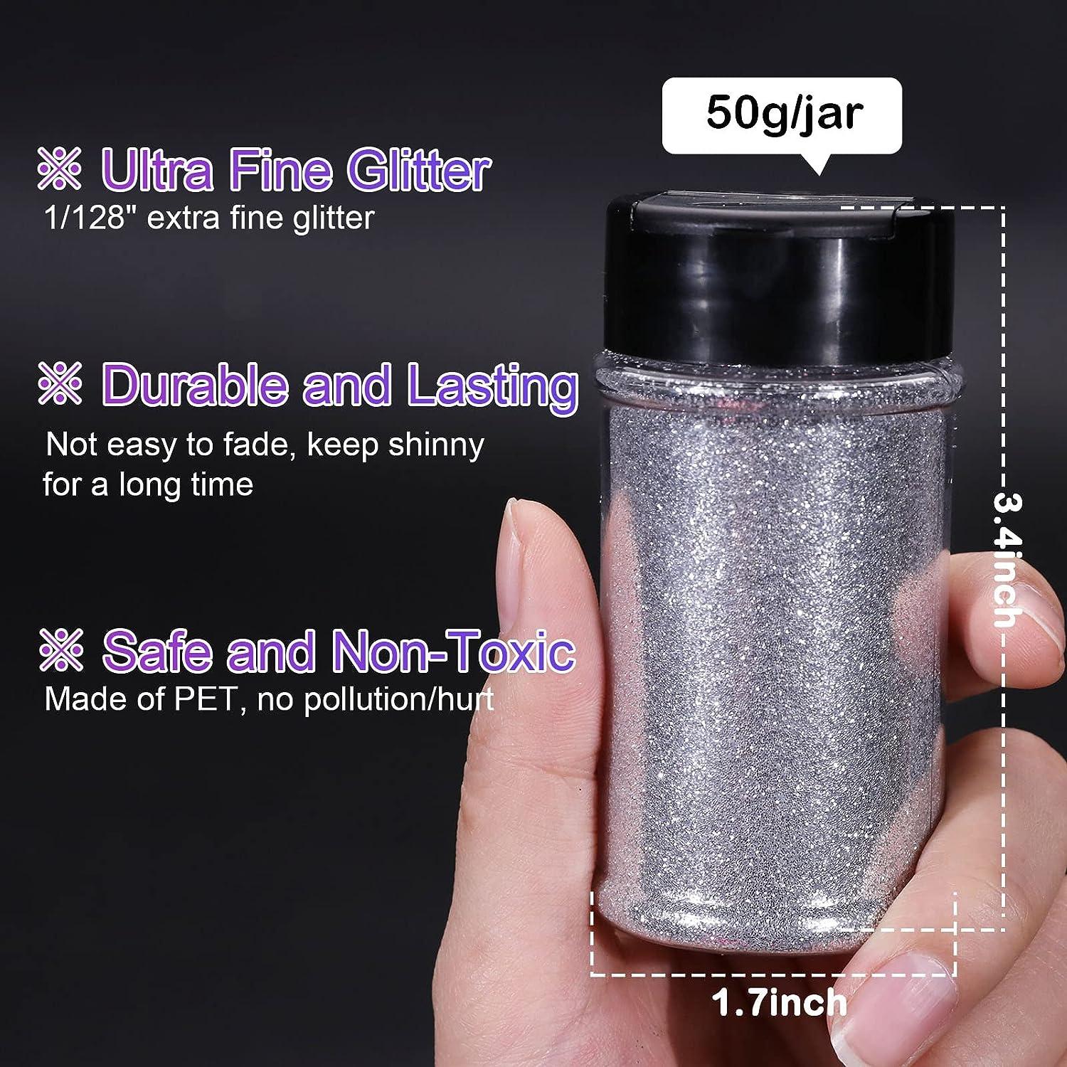  HTVRONT Holographic Ultra Fine Glitter Powder - Blue Resin  Glitter 50g/1.76oz, Double-Duty Cap Craft Glitter Powder, Non-Toxic Glitter  for Slime, Nails, Candle Making, Crafts : Arts, Crafts & Sewing
