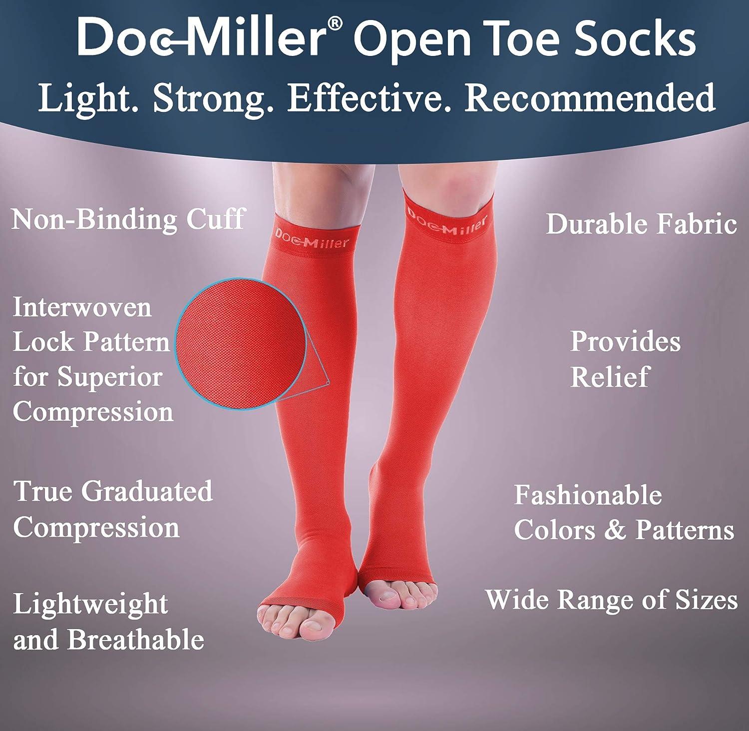 Doc Miller Calf Compression Sleeve 1 Pair 20-30mmHg Recovery