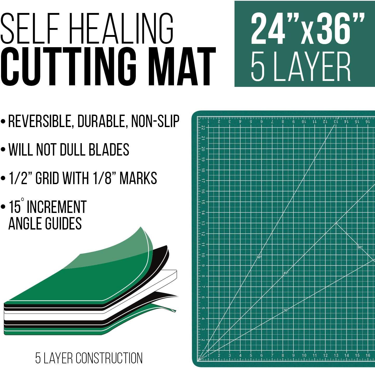 Self Healing Cutting Mat (24 X 36)- Professional Double Sided