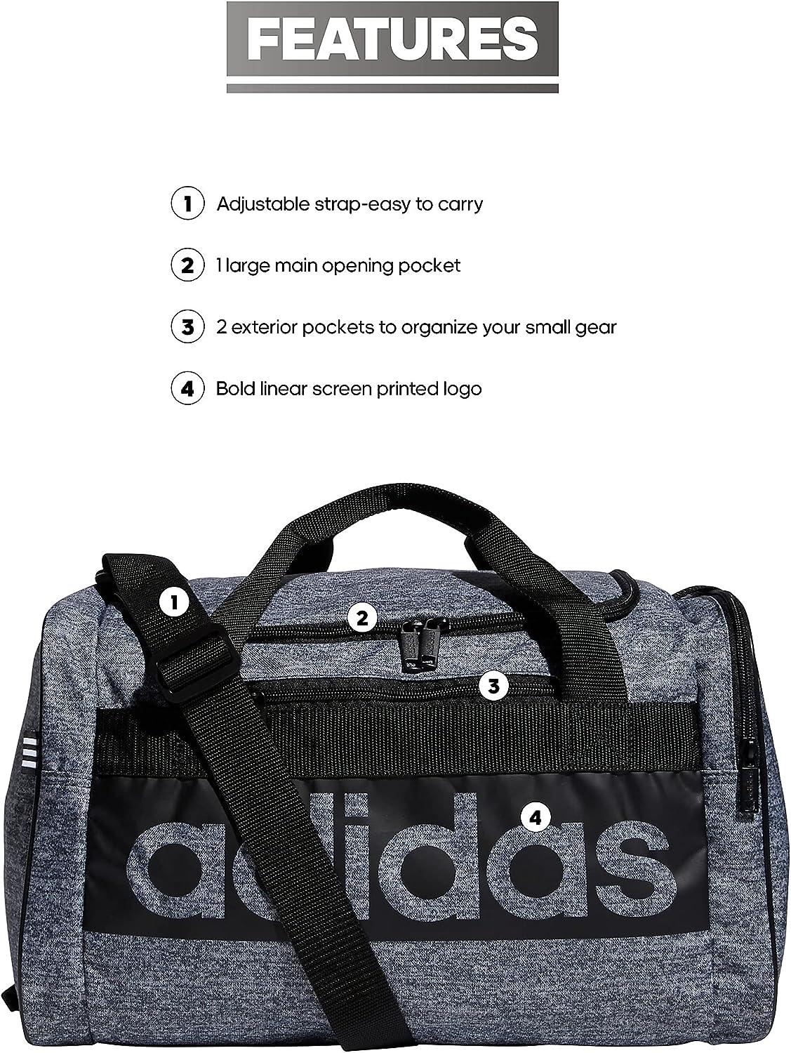 adidas Court Lite Duffel Bag One Size Jersey Onix Grey/Black