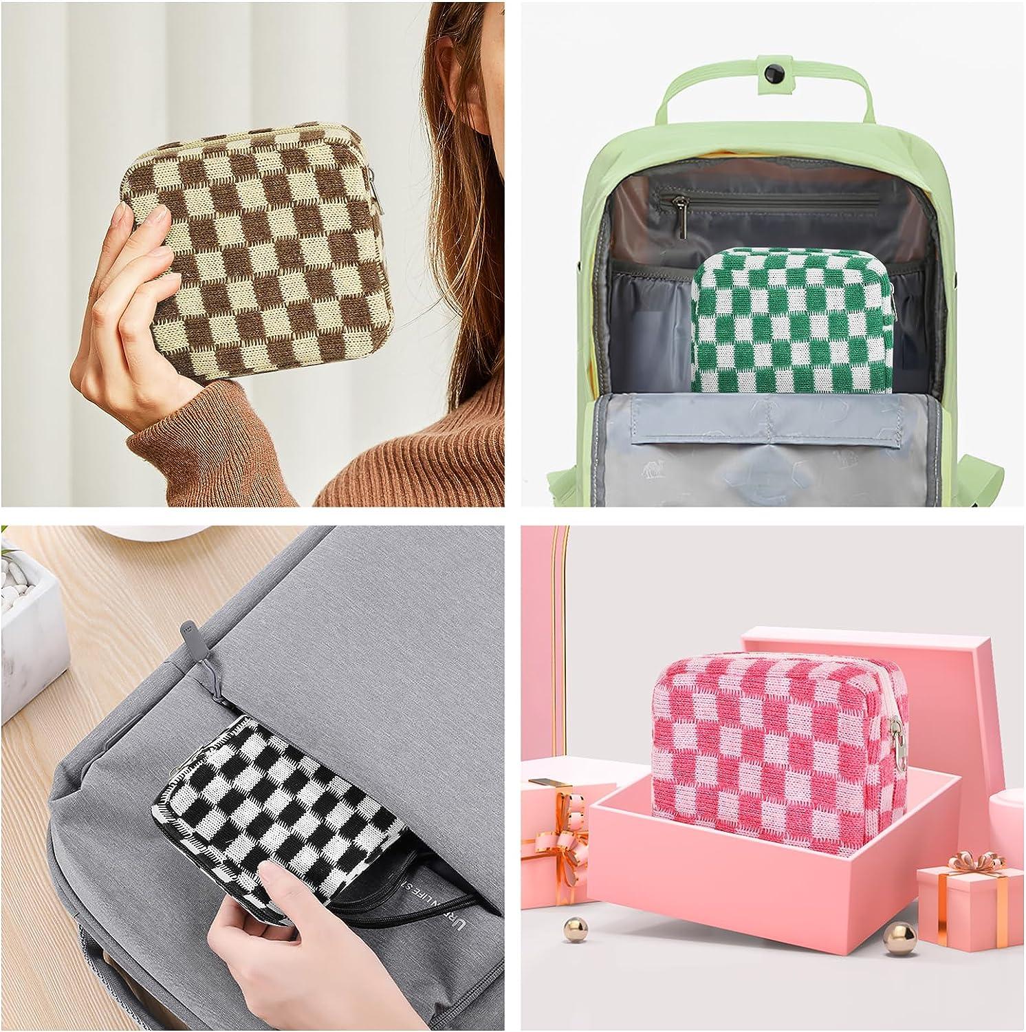 Zipper Bag Coin Purse Portable Travel Outdoor Tampon Holder Cute Cartoon  Pattern Women Tampon Storage Bag Organizer Cosmetic Bag - AliExpress