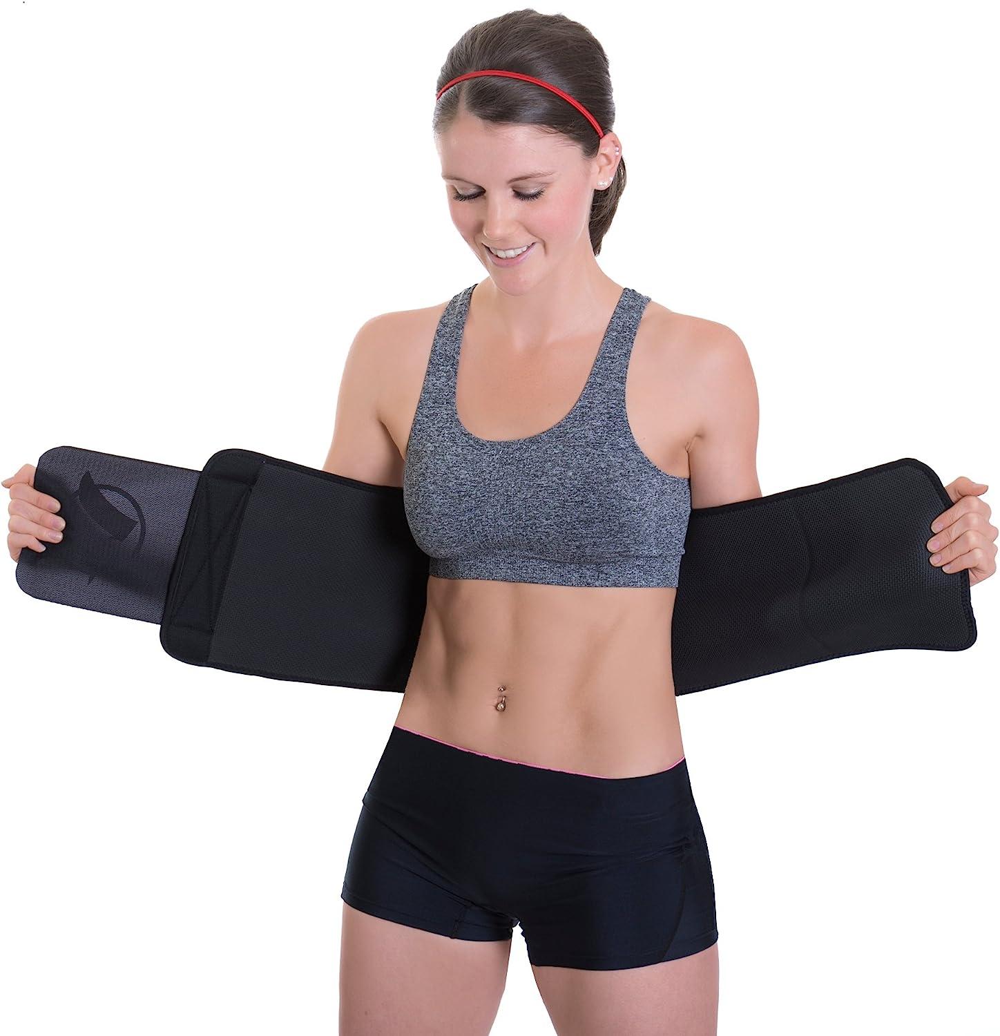 Sauna Sweat Waist Trimmers Belt for Women Men Waist Trainer Belt Stomach  Wrap